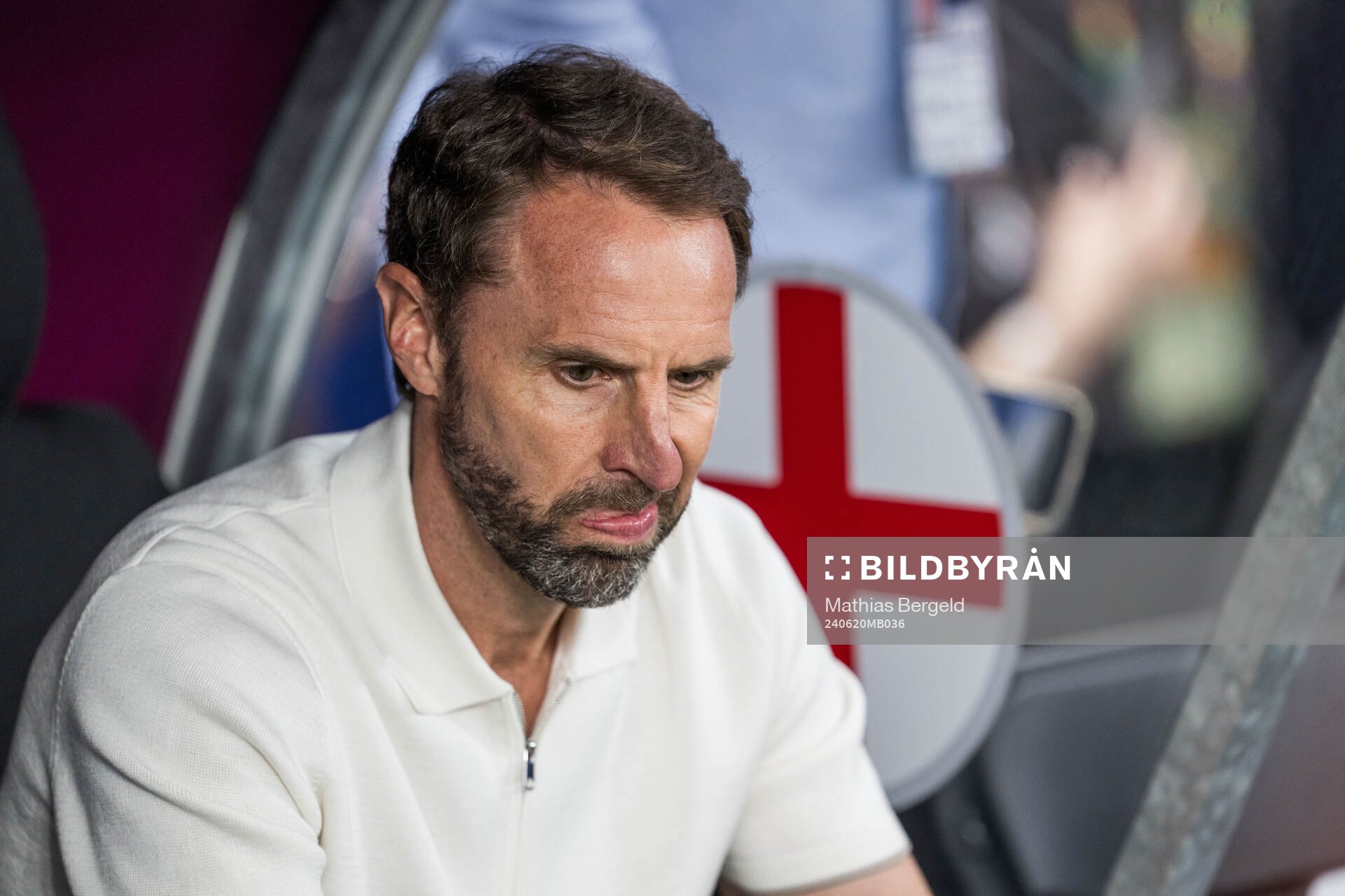 Head coach Gareth Southgate of England