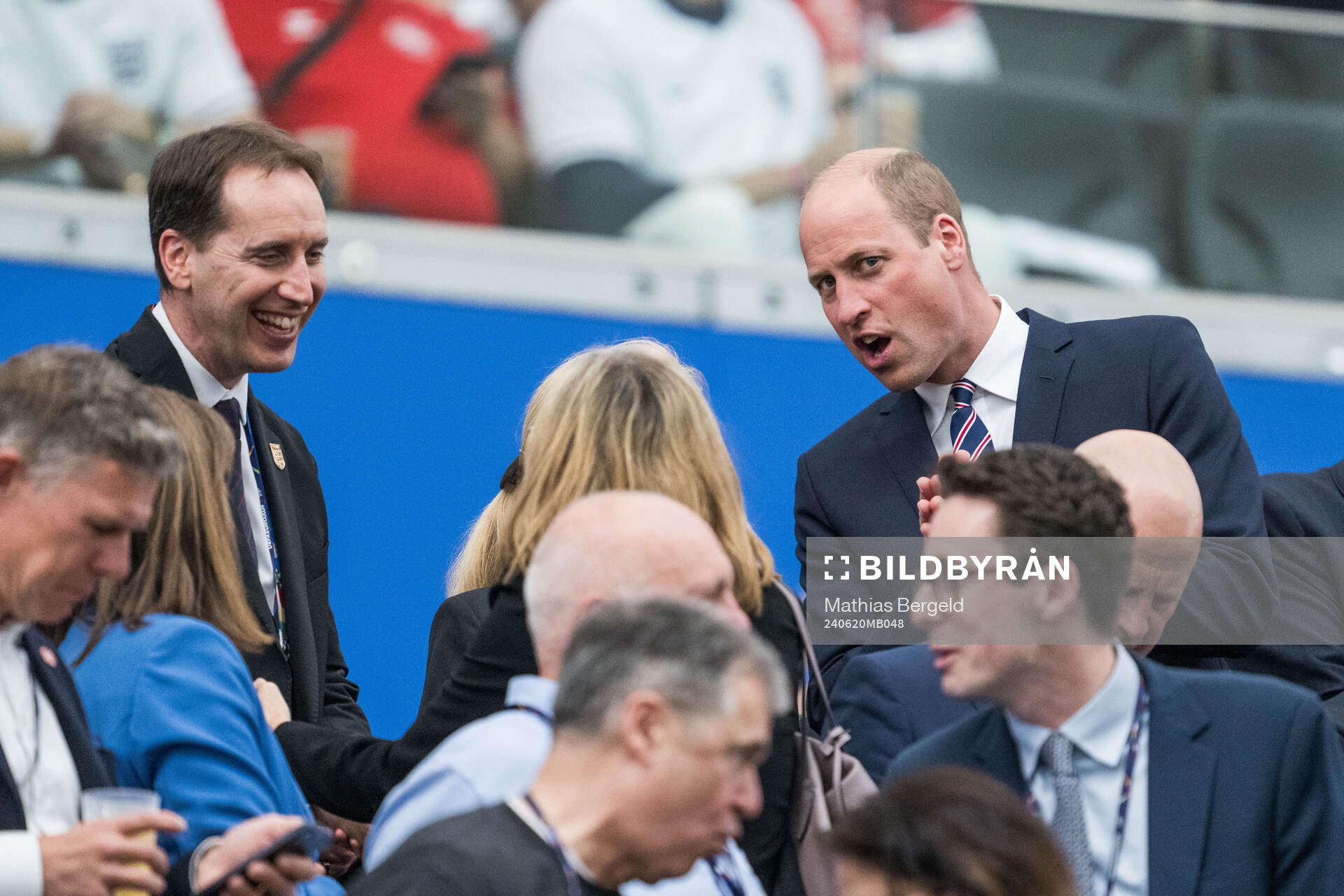 Prince William in the stands