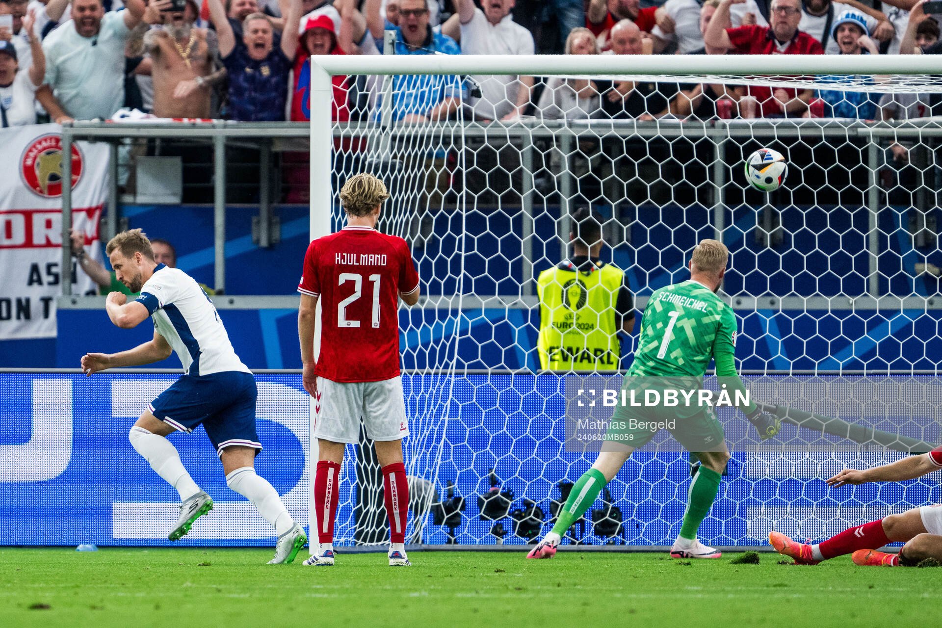 Harry Kane of England celebrates