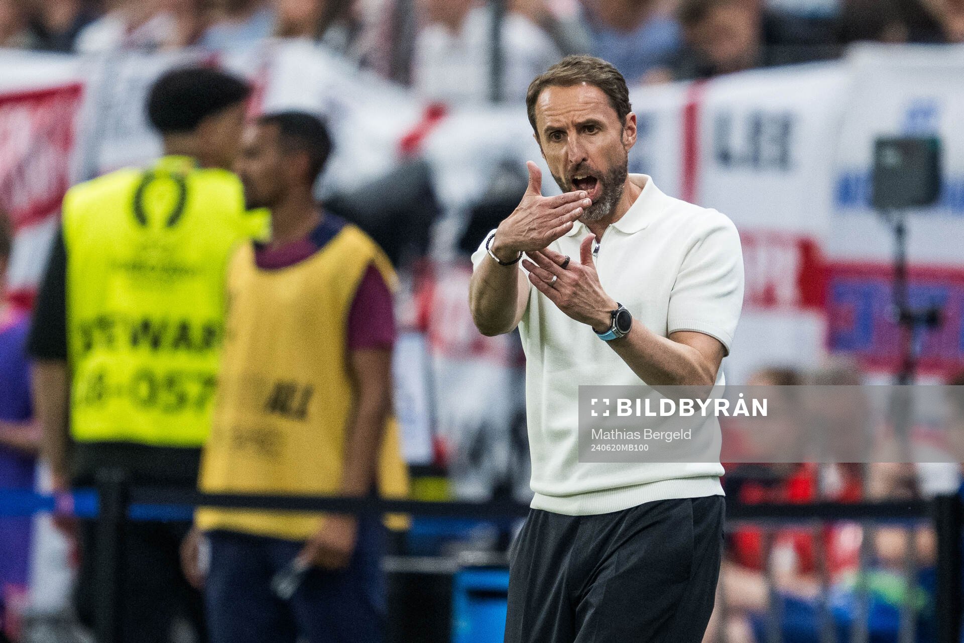 Head coach Gareth Southgate of England