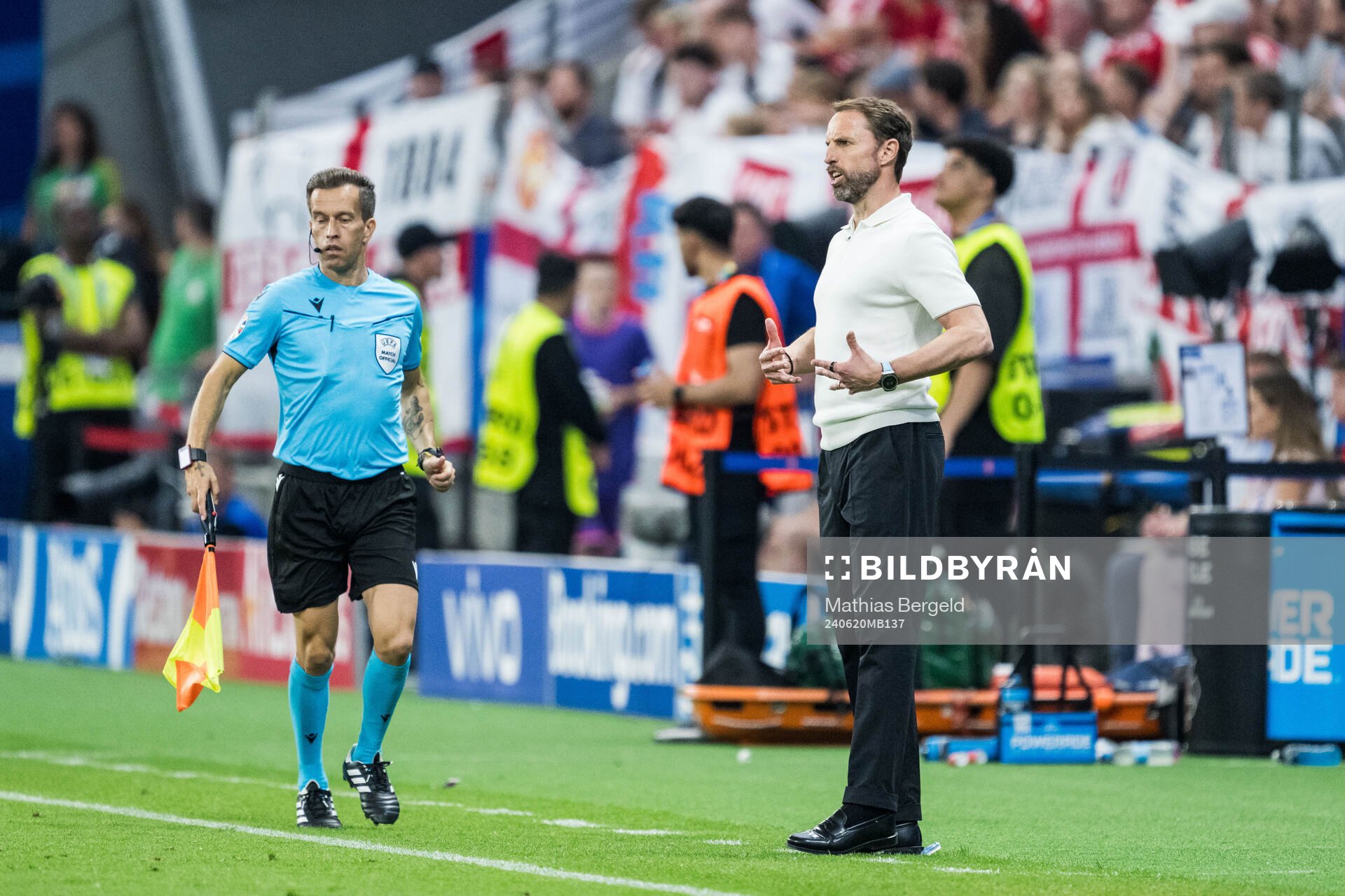 Head coach Gareth Southgate of England