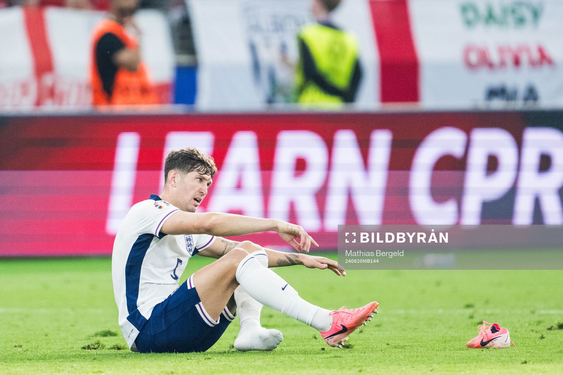 John Stones of England looks dejected