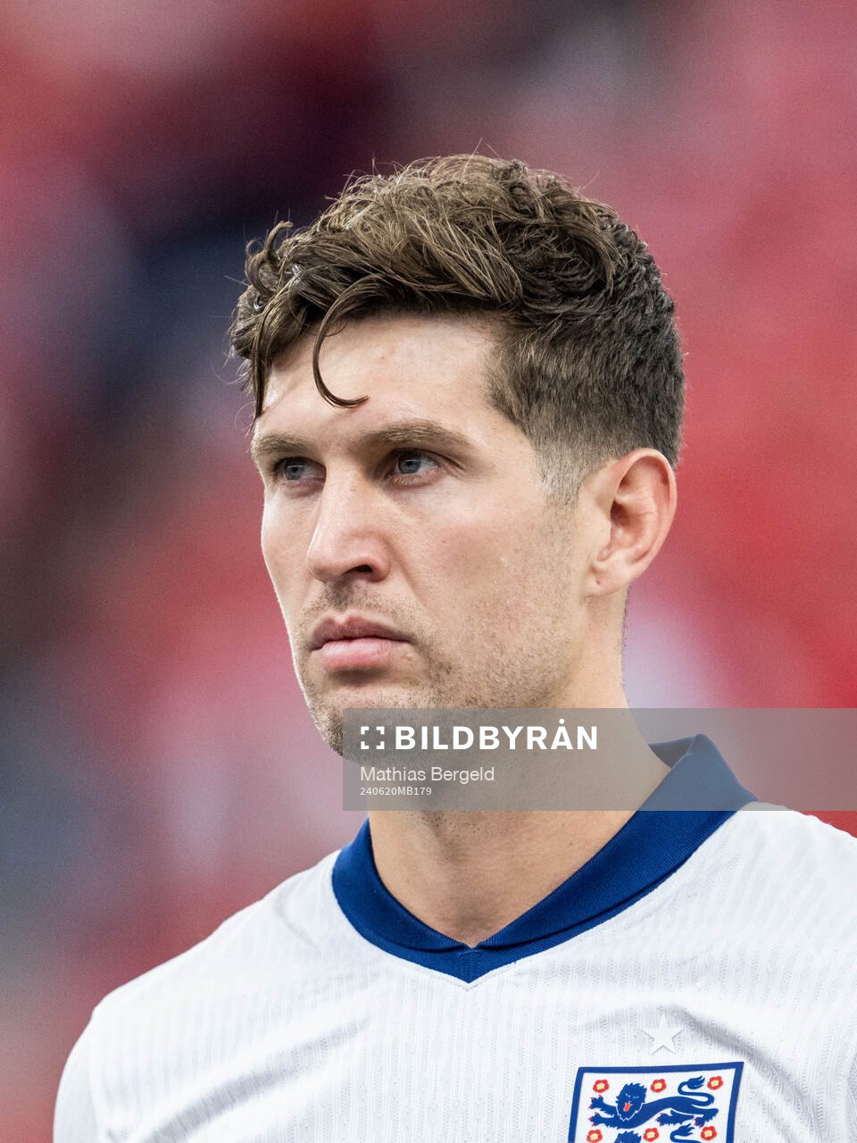 John Stones of England during line-up ahead of the UEFA Euro 2024 Football Championship match between Denmark and England on June 20, 2024 in Frankfurt. 