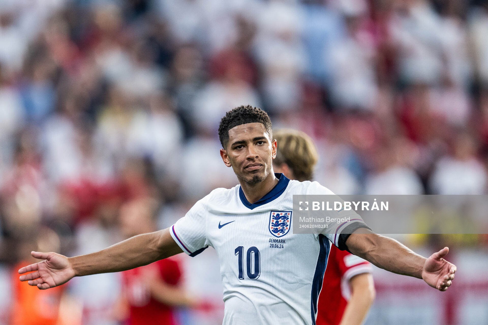 Jude Bellingham of England reacts
