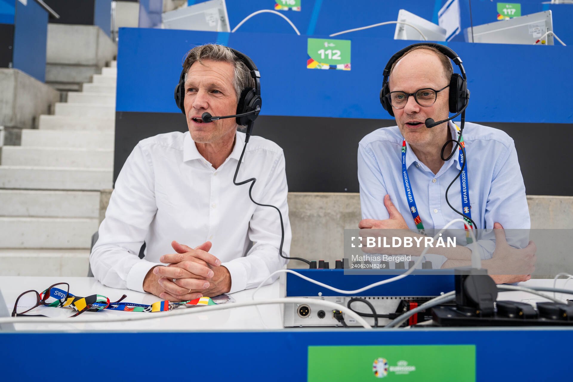 Jens Fjellström and Lasse Granqvist, commentators of