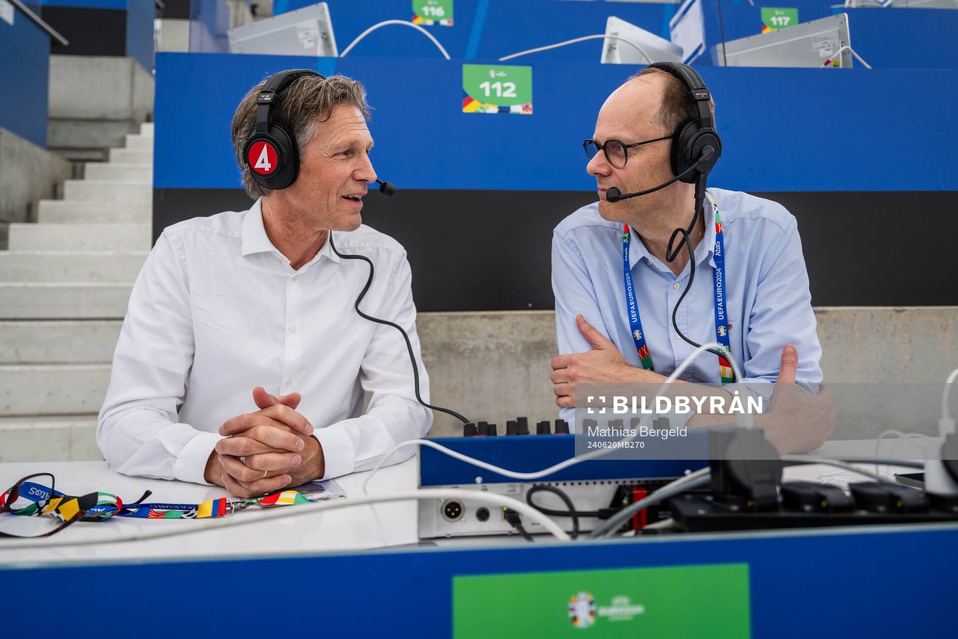 Jens Fjellström and Lasse Granqvist, commentators of