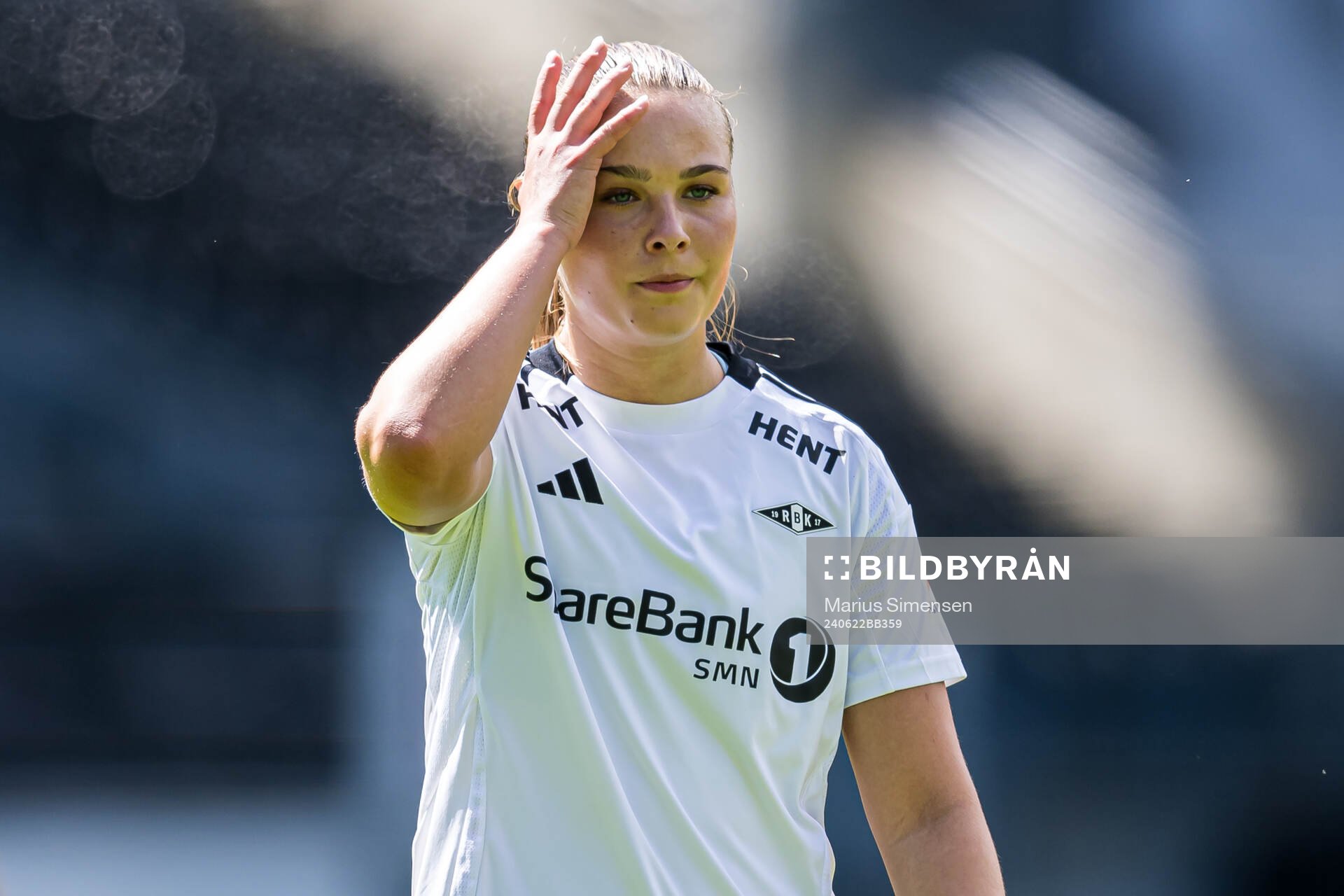 Cille Nilsen of Rosenborg looks dejected