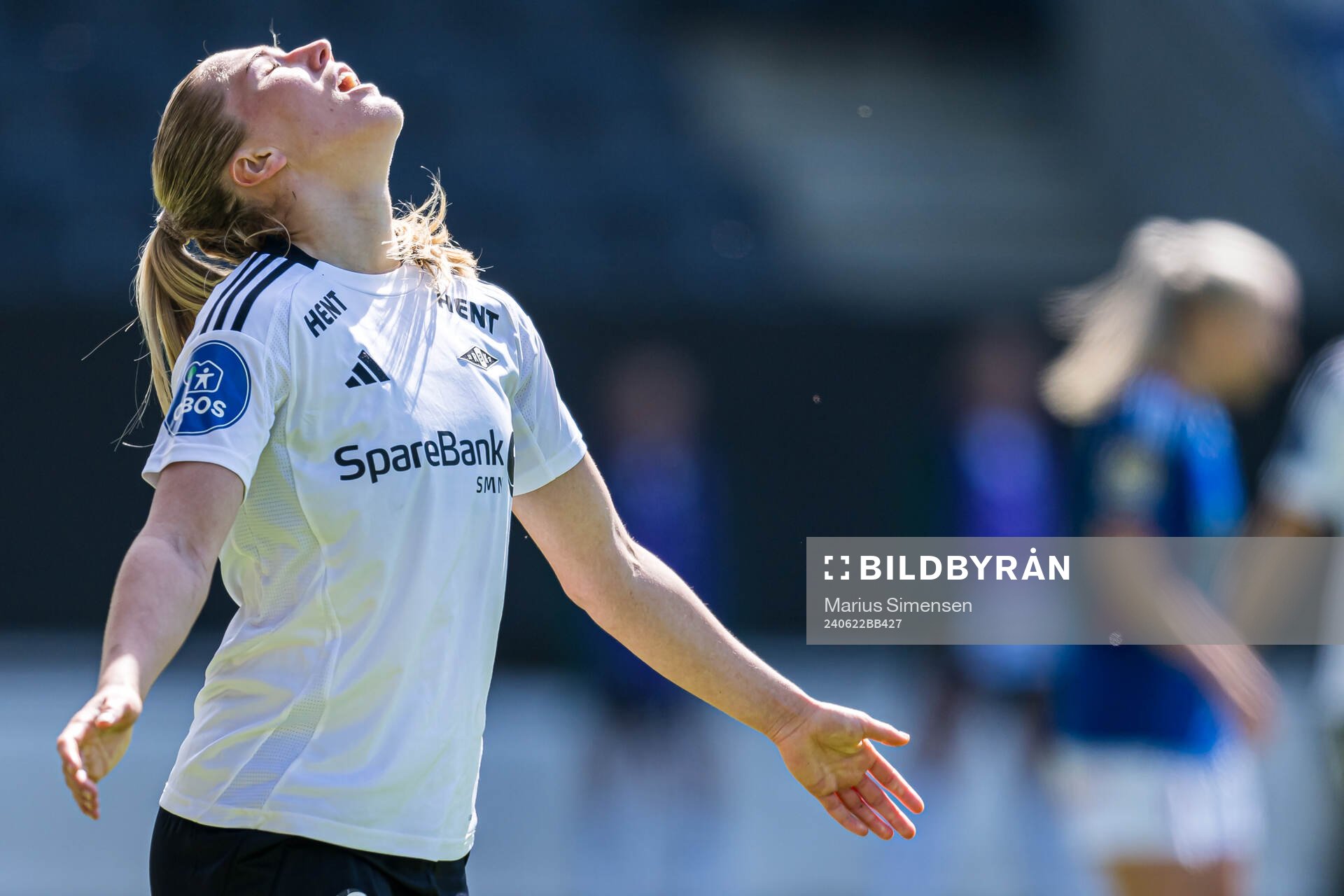 Emilie Nautnes of Rosenborg looks dejected
