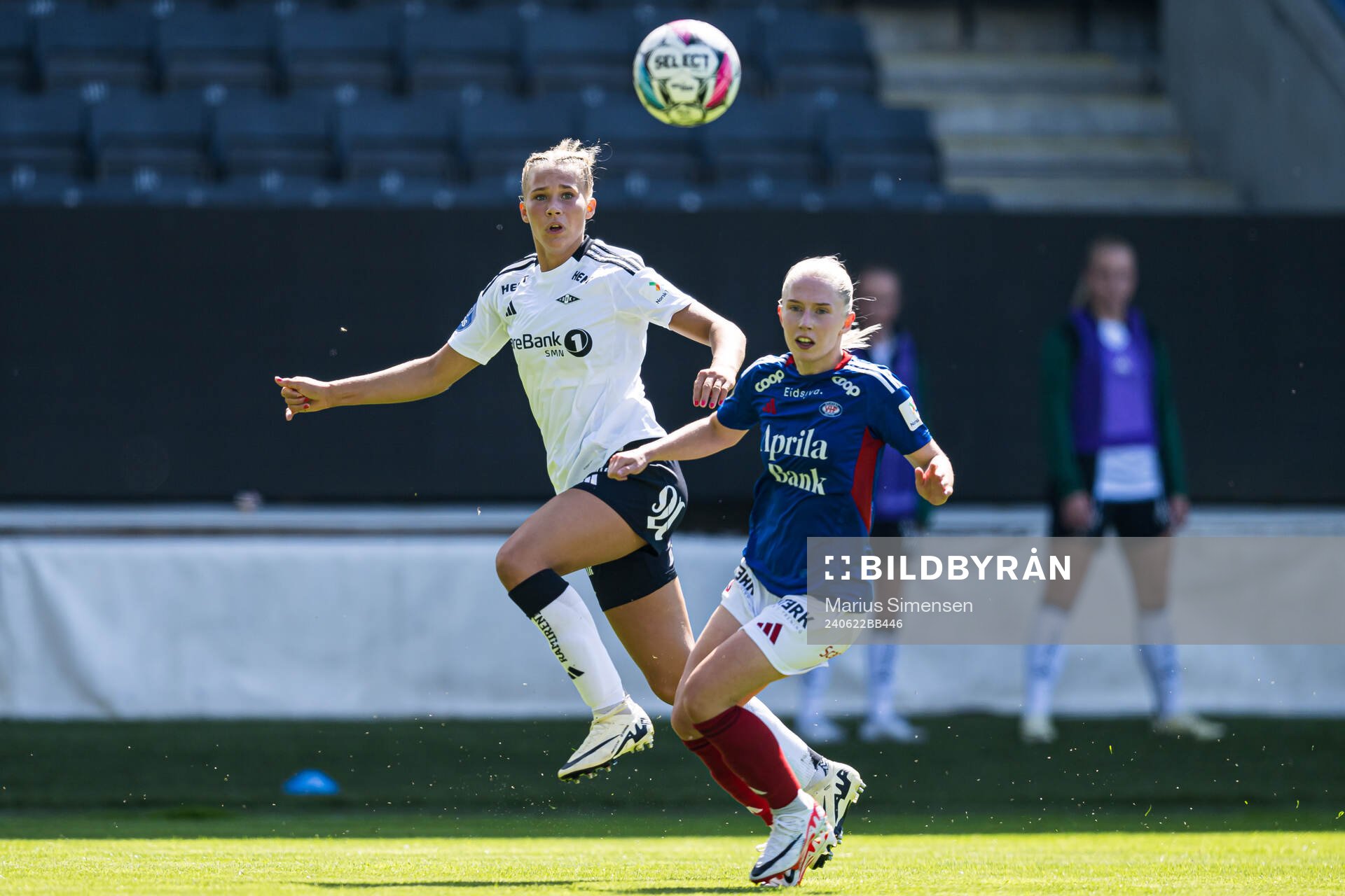 Frøya Brennskag-Dorsin of Rosenborg and Thea Bjelde of