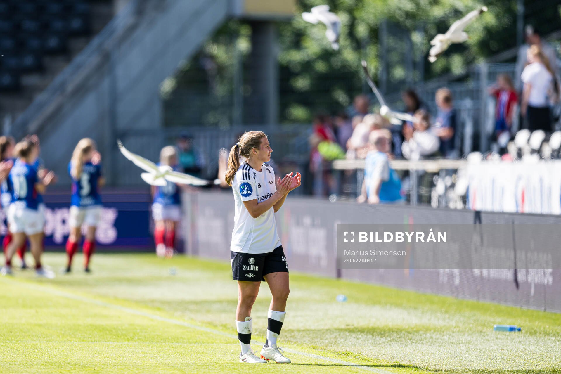 Cesilie Andreassen of Rosenborg looks dejected