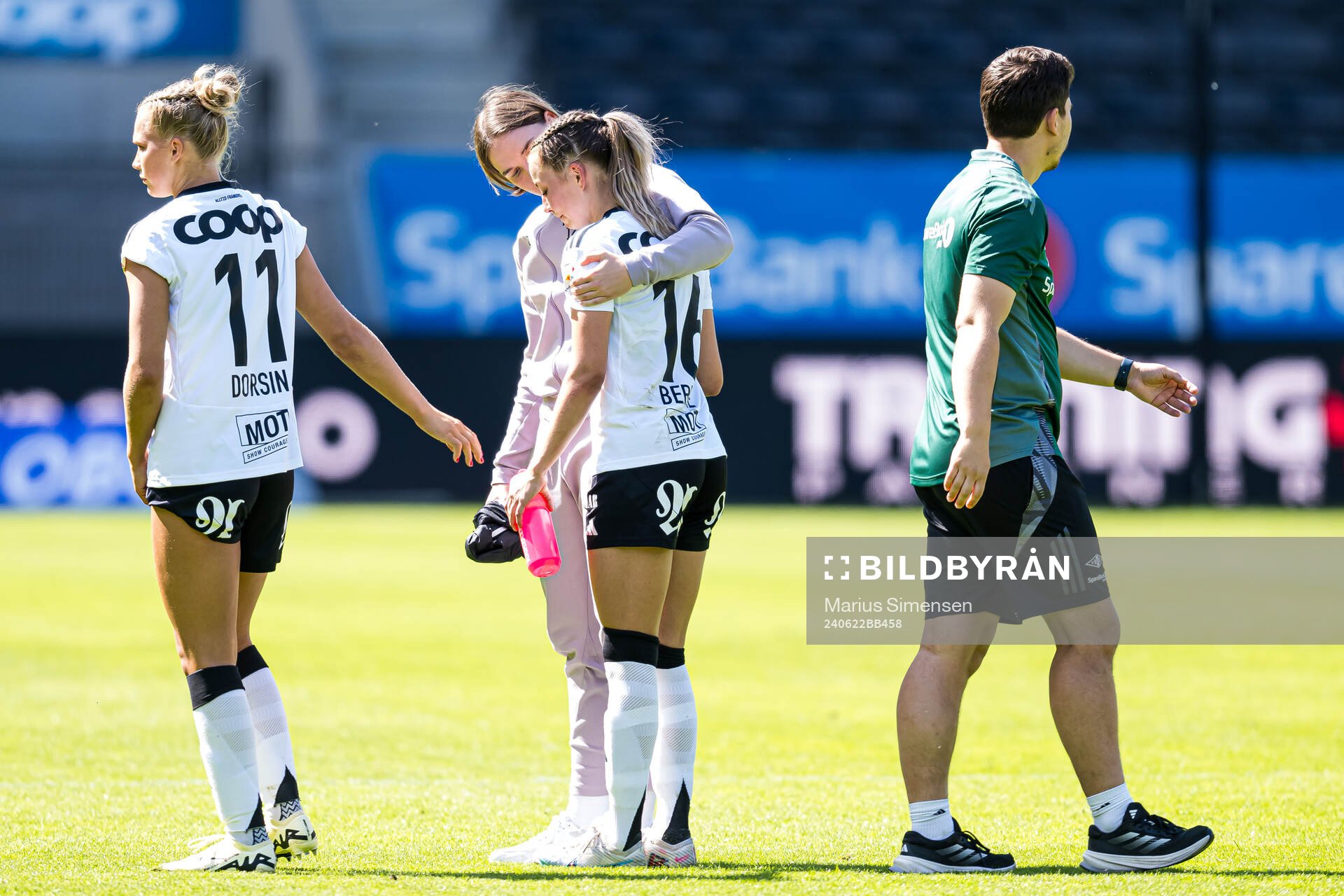 Ine Berre of Rosenborg looks dejected