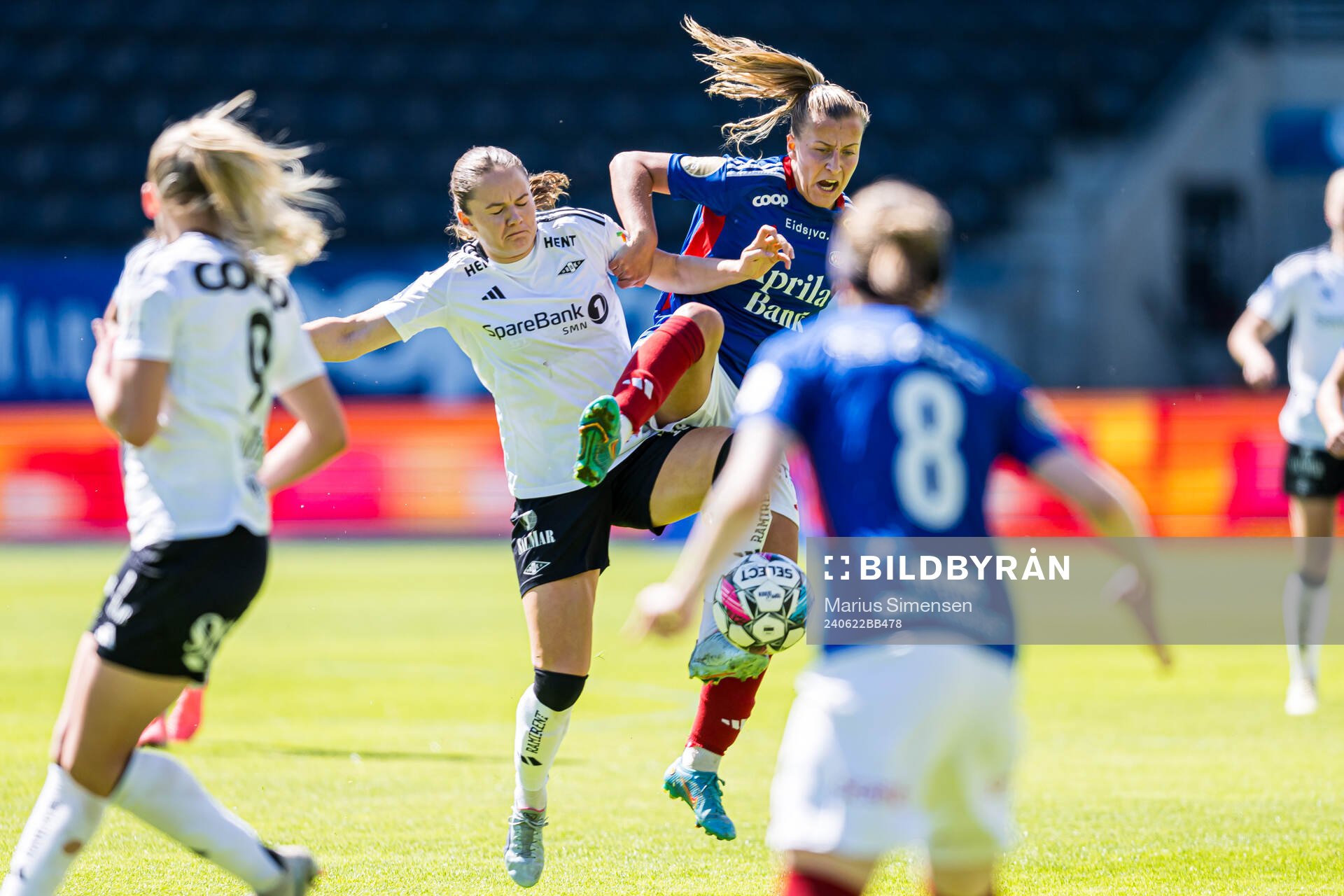 Rebecka Wanvik Holum of Rosenborg and Stine Brekken of