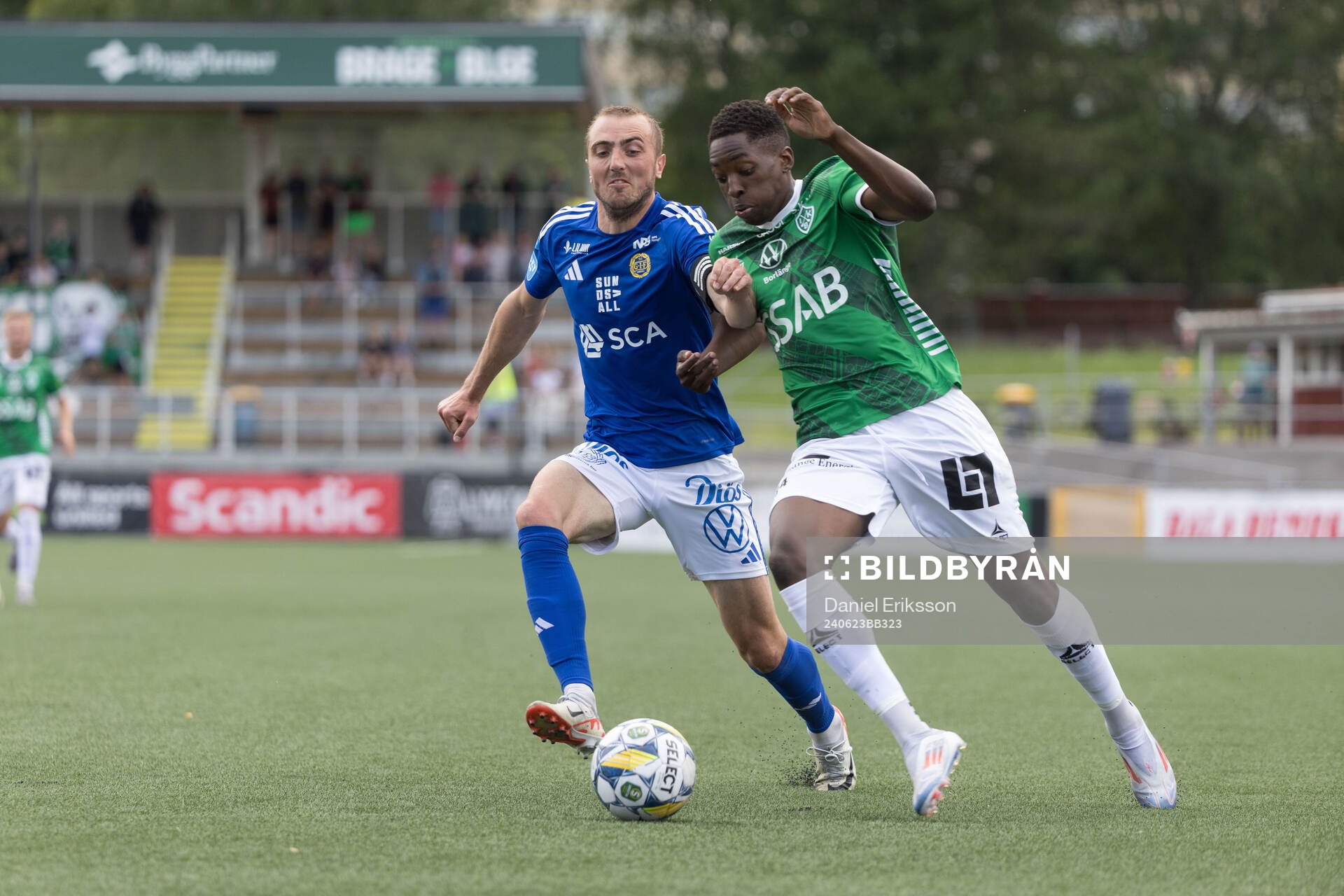 GIF Sundsvalls Dennis Olsson och Brages Samouil Izountouemoi