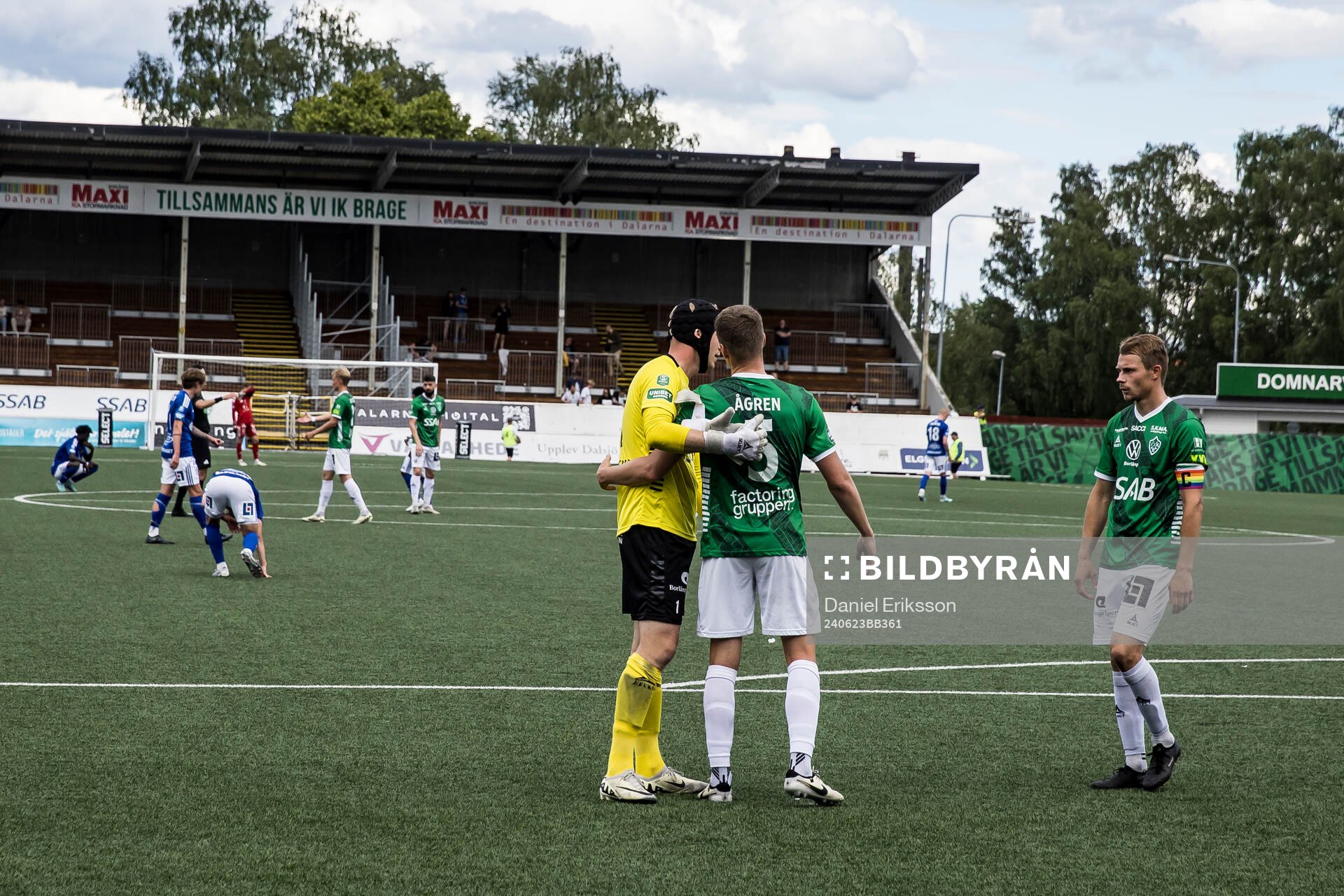 Brages spelarna jublar