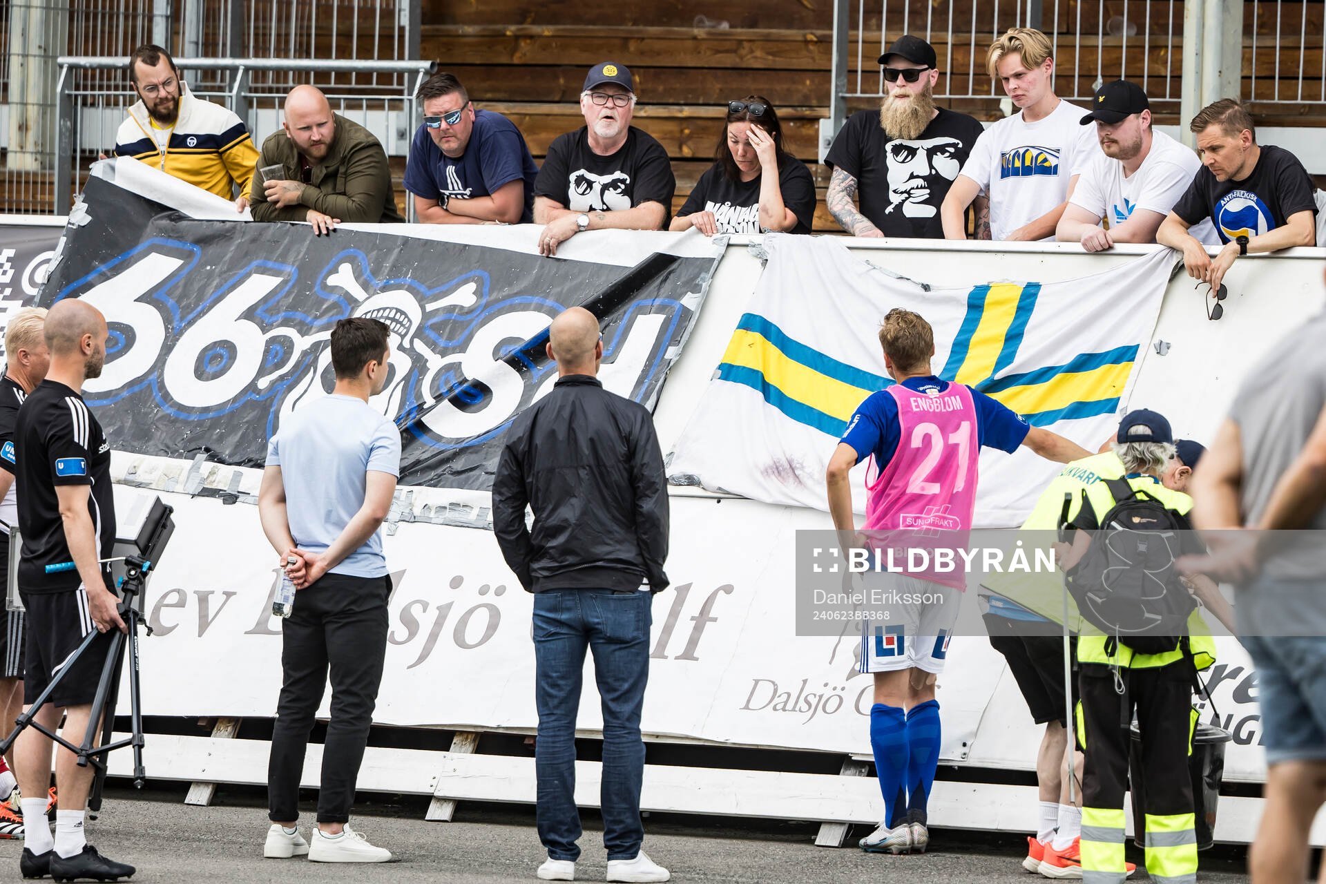 GIF Sundsvalls Pontus Engblom och och tränare Ion Doros i