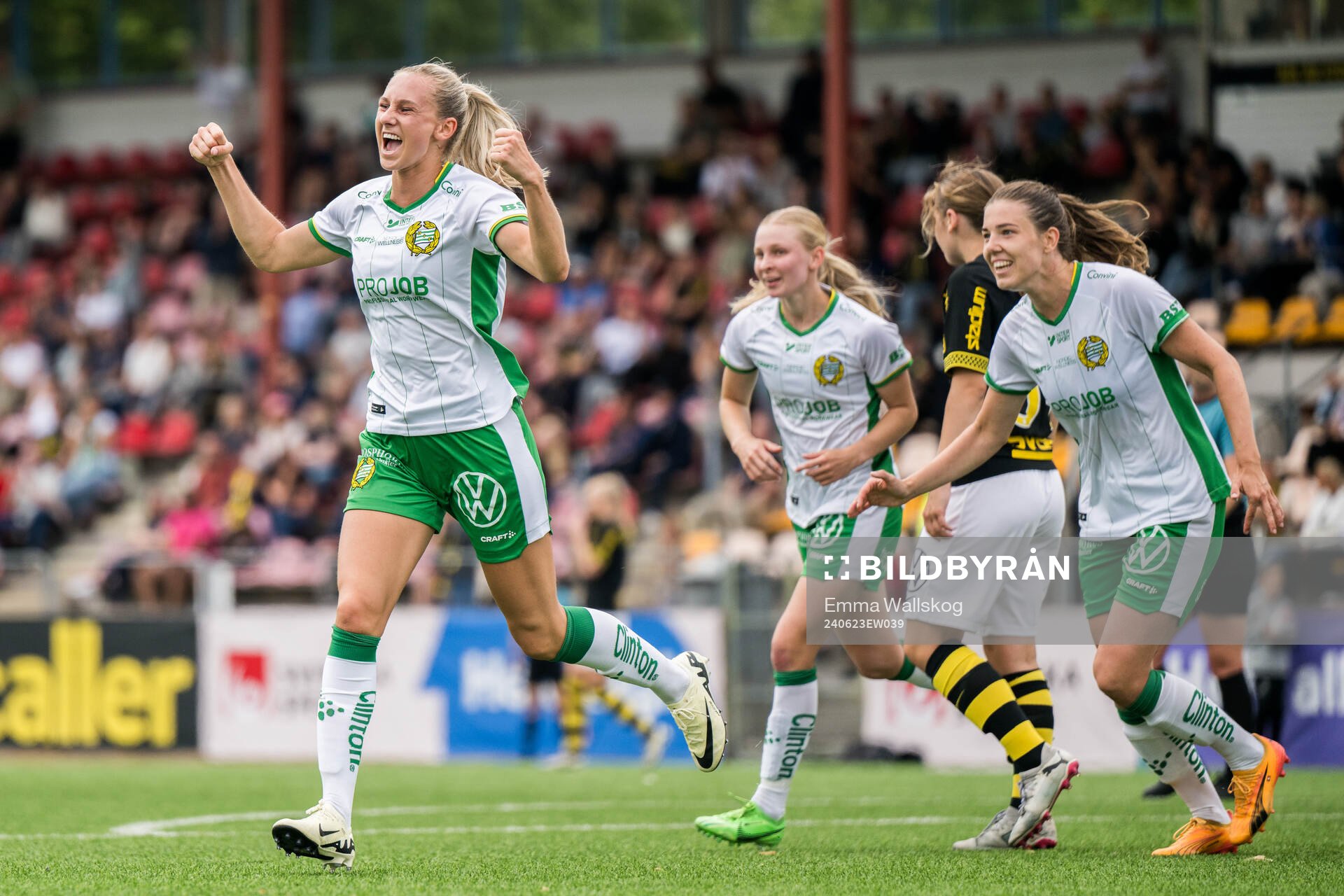 Hammarbys Ellen Wangerheim jublar