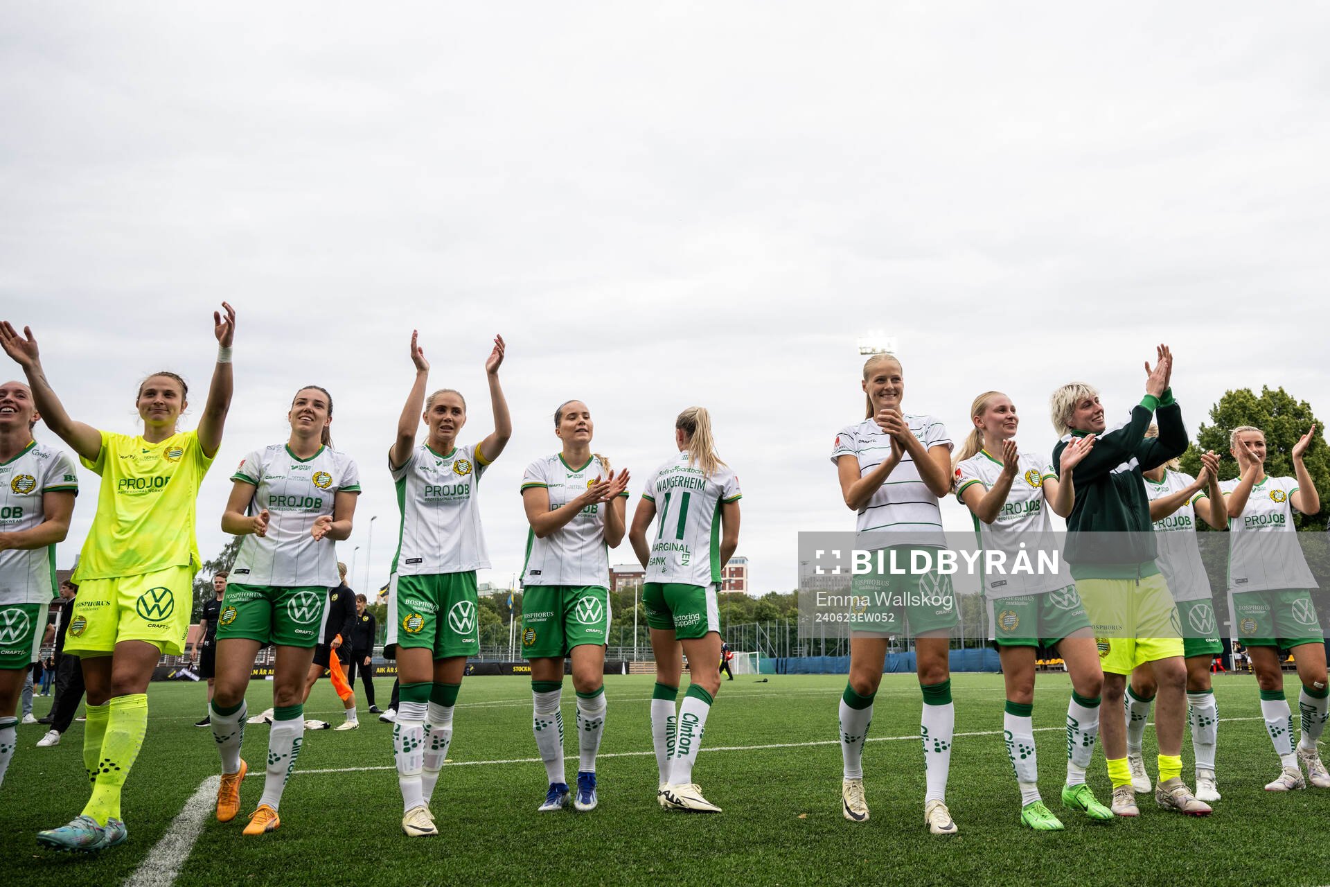 Hammarbys spelare jublar