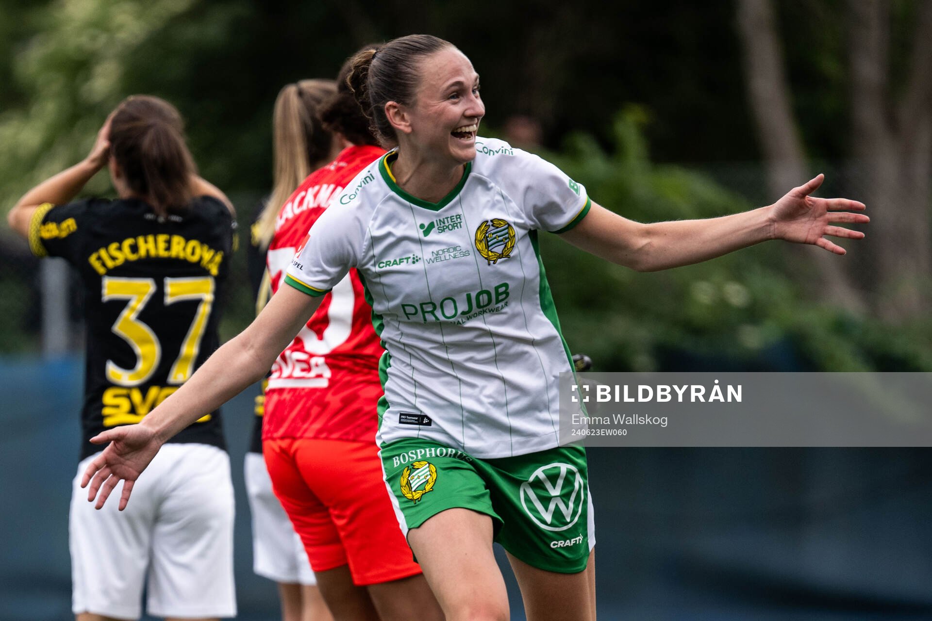 Hammarbys Vilde Hasund jublar