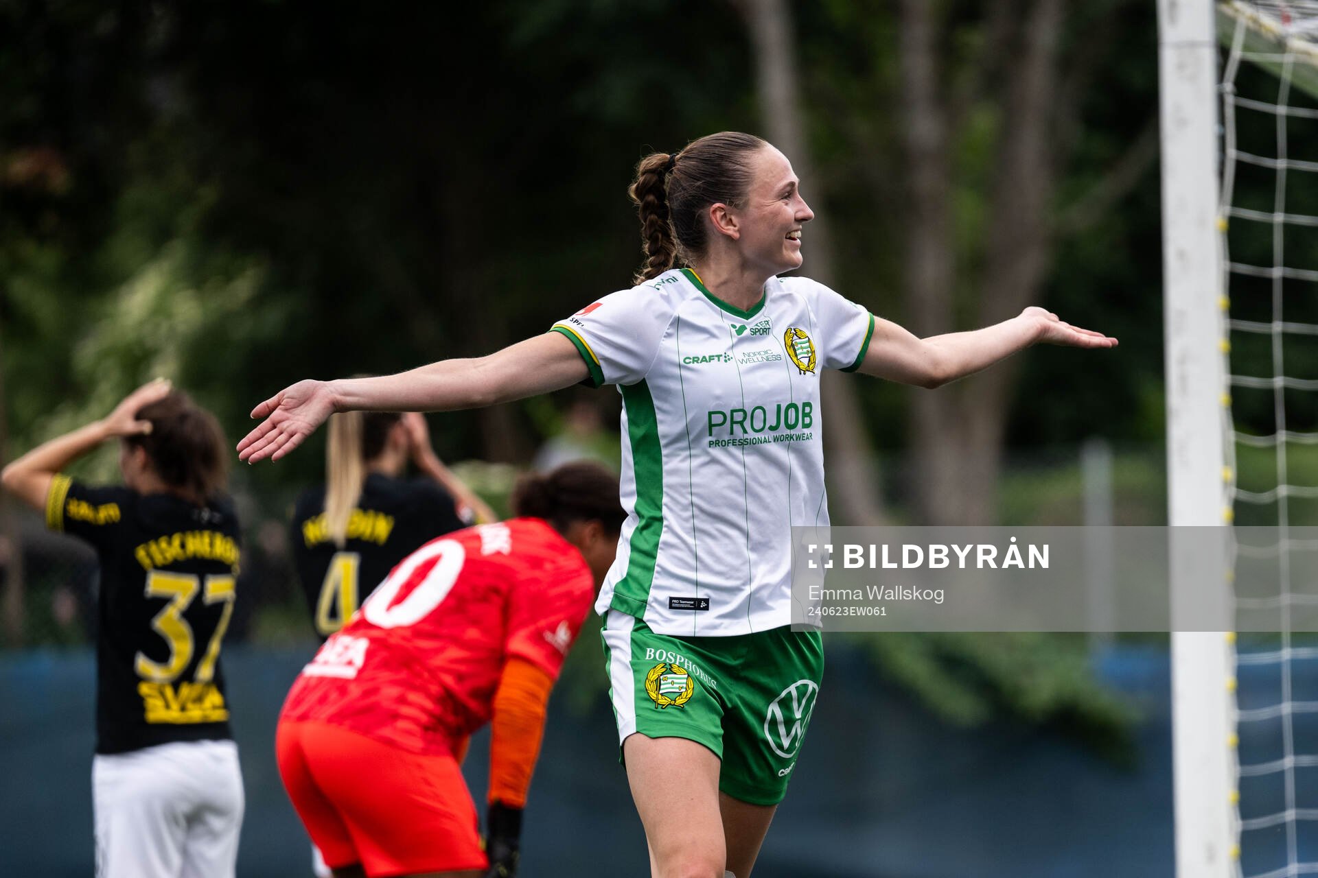 Hammarbys Vilde Hasund jublar