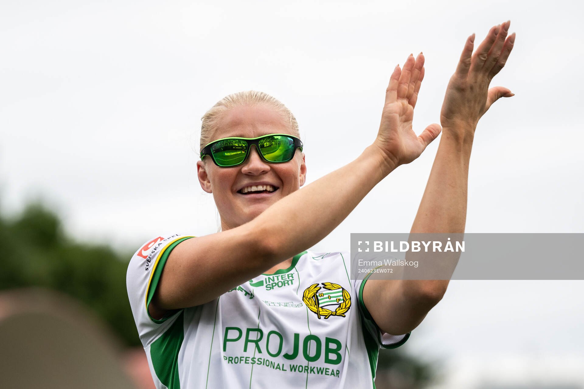 Hammarbys Klara Folkesson jublar