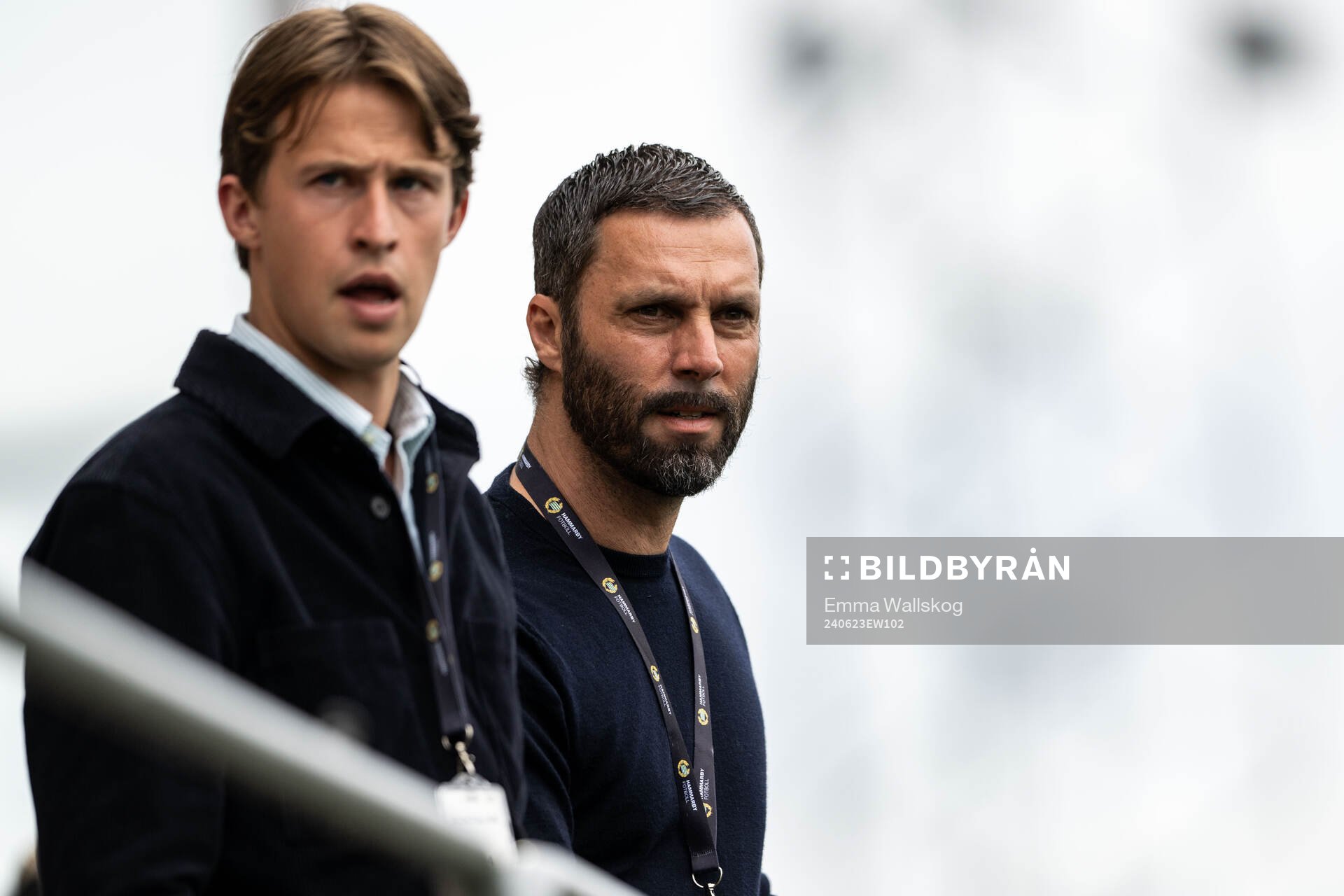 Hammarbys tekniske chef Adrian von Heijne och sportchef