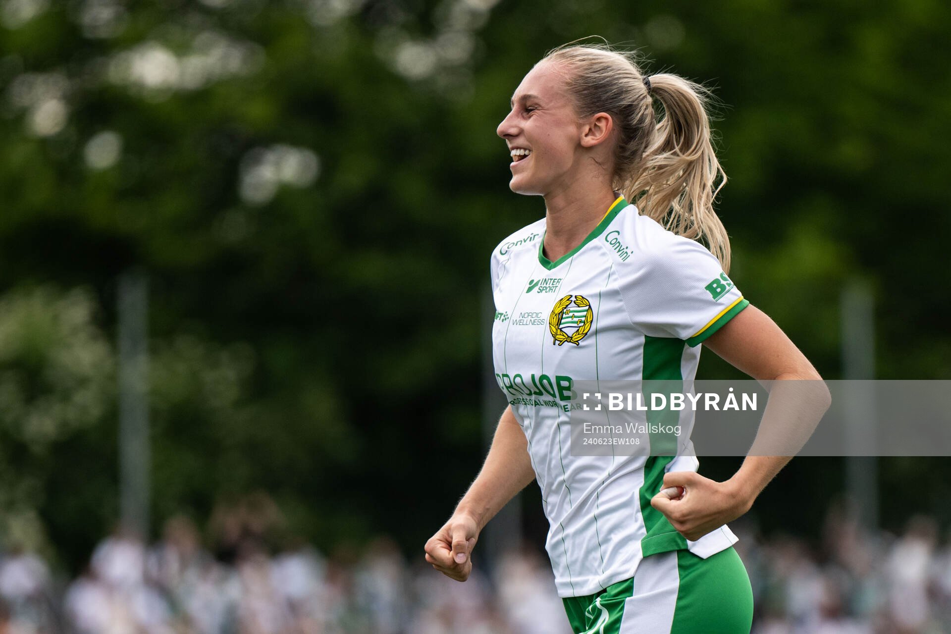 Hammarbys Ellen Wangerheim jublar