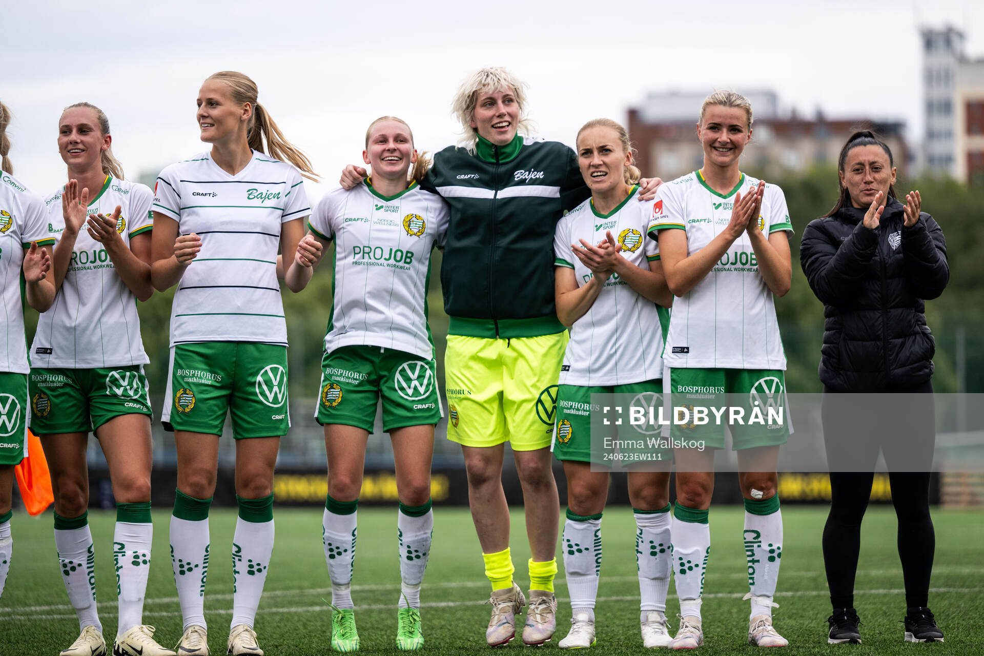 Hammarbys Ellen Wangerheim, Lykke Ihrfelt, Emilie Joramo,