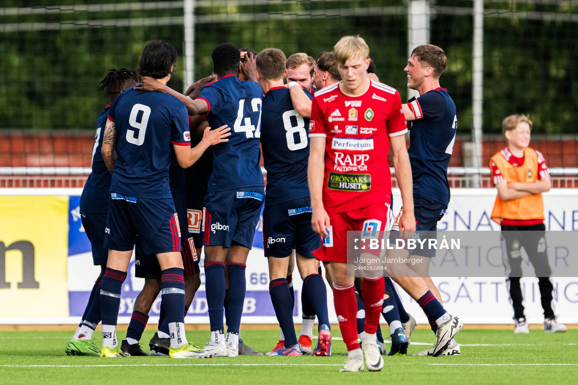 Sandvikens IFs spelare jublar