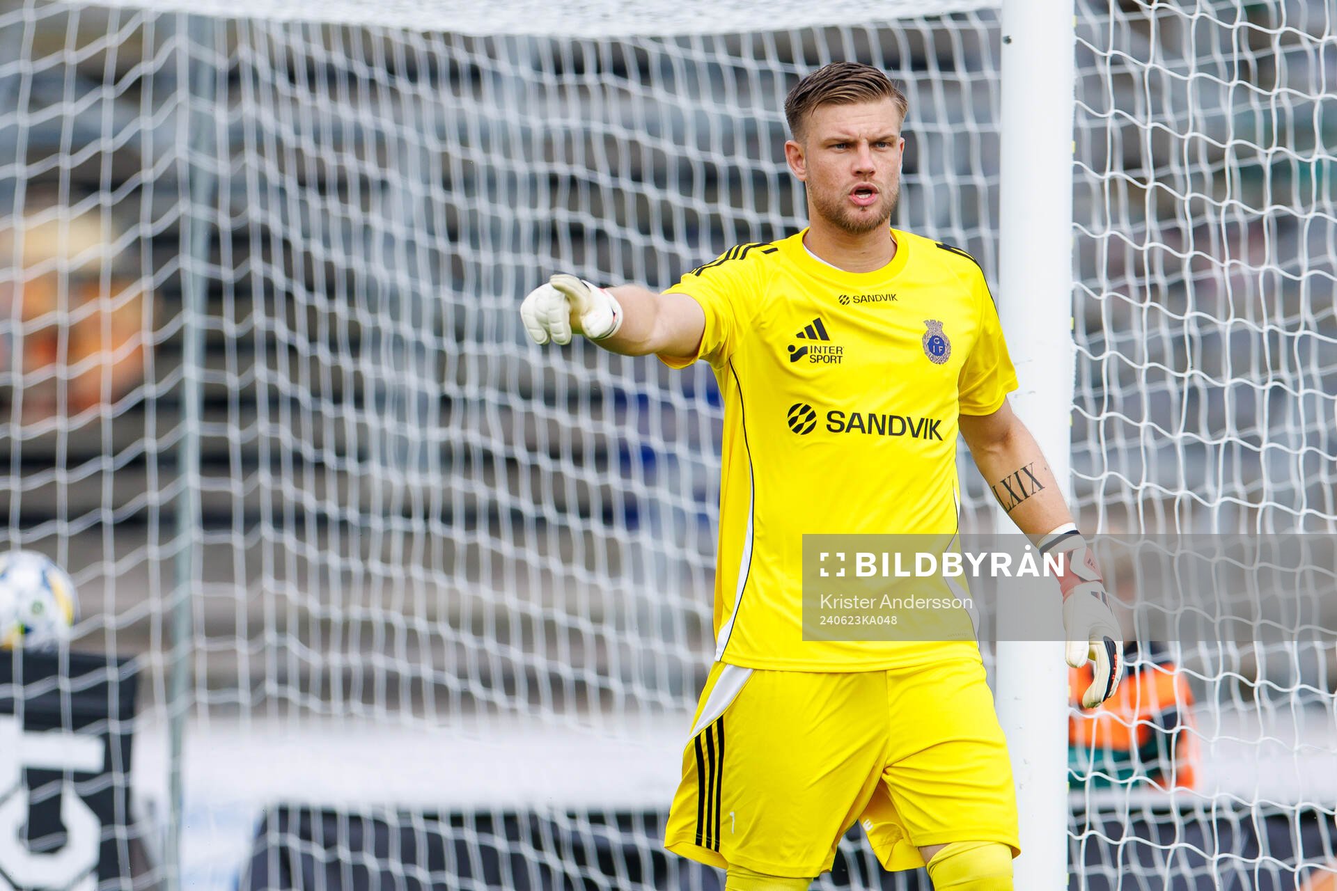 Gefles målvakt Oscar Jonsson