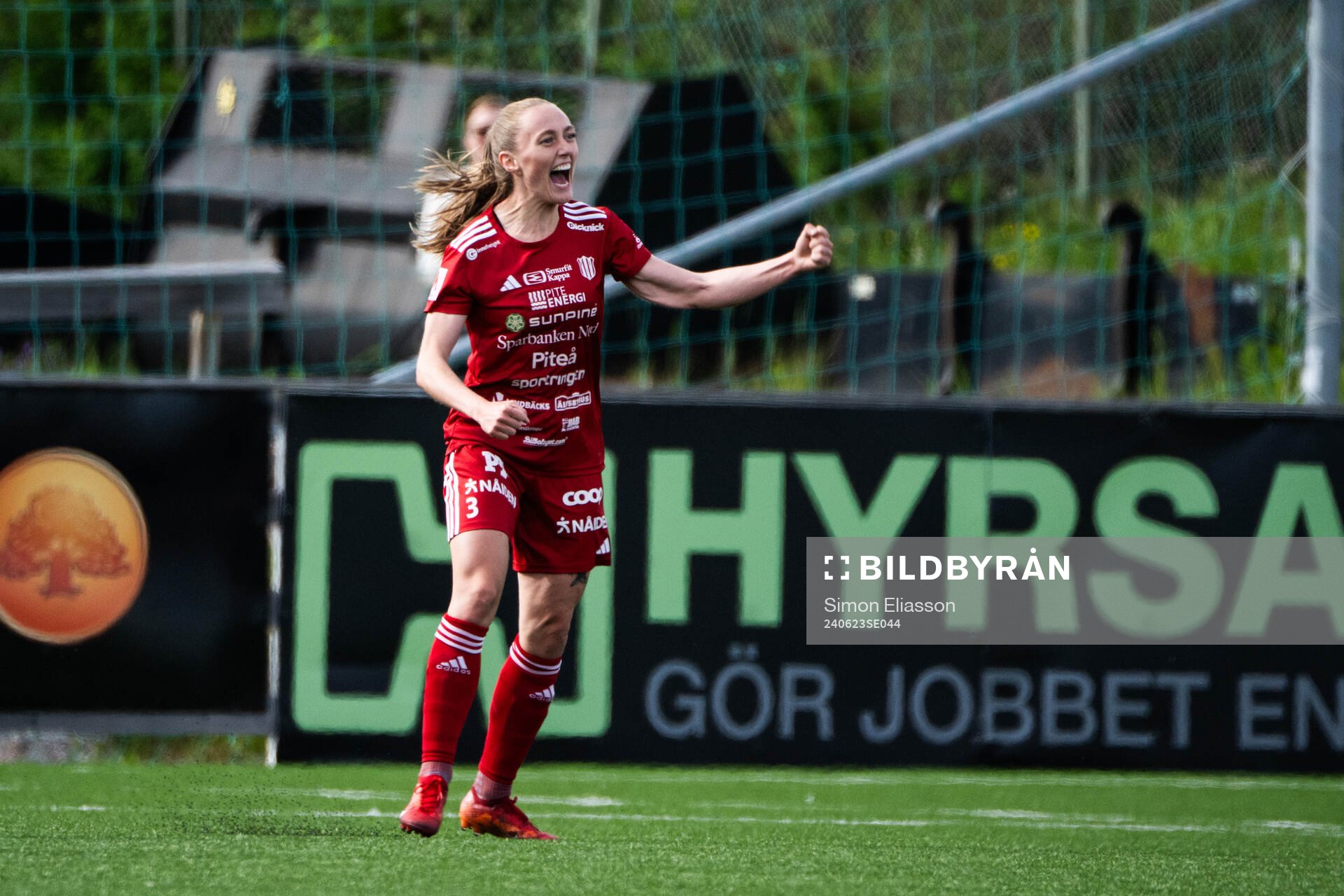 Piteås Ásla Johannesen jublar
