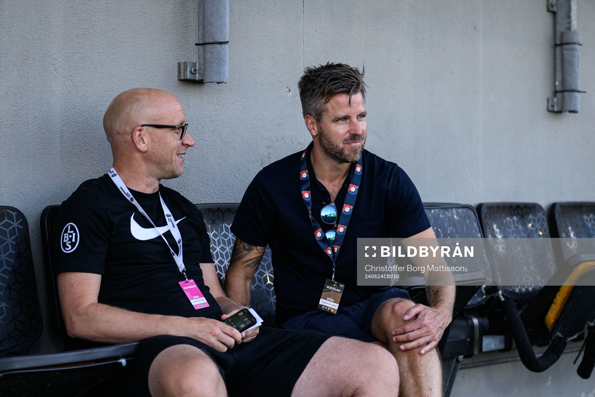 Landskronas sportchef Billy Magnusson och Örgryte Pontus