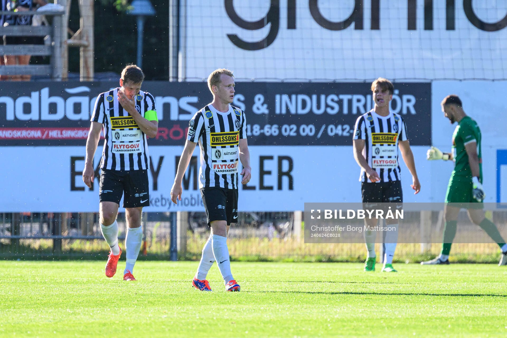 Landskronas Philip Andersson, David Edvardsson, Victor