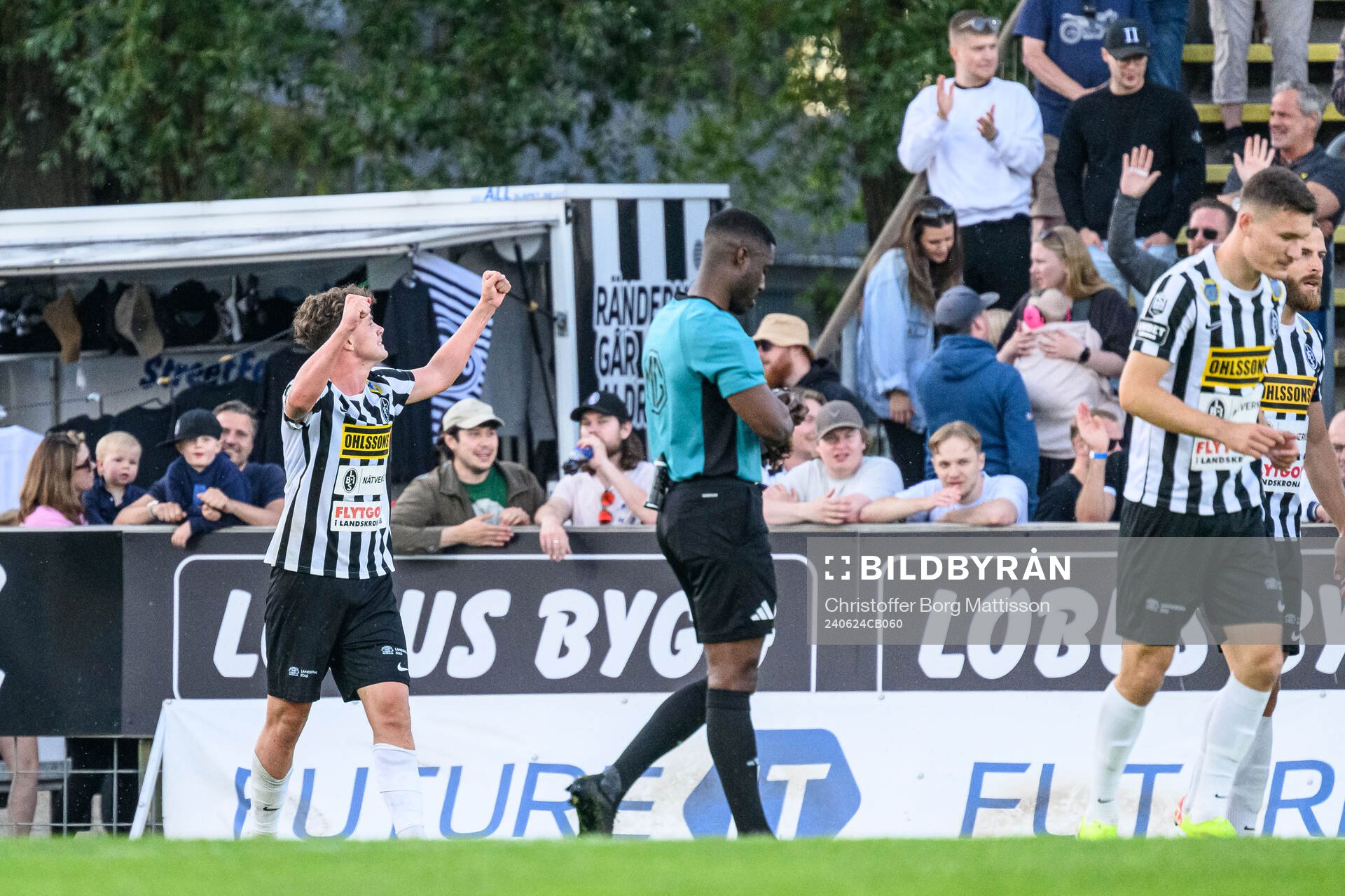 Landskronas Max Nilsson jublar