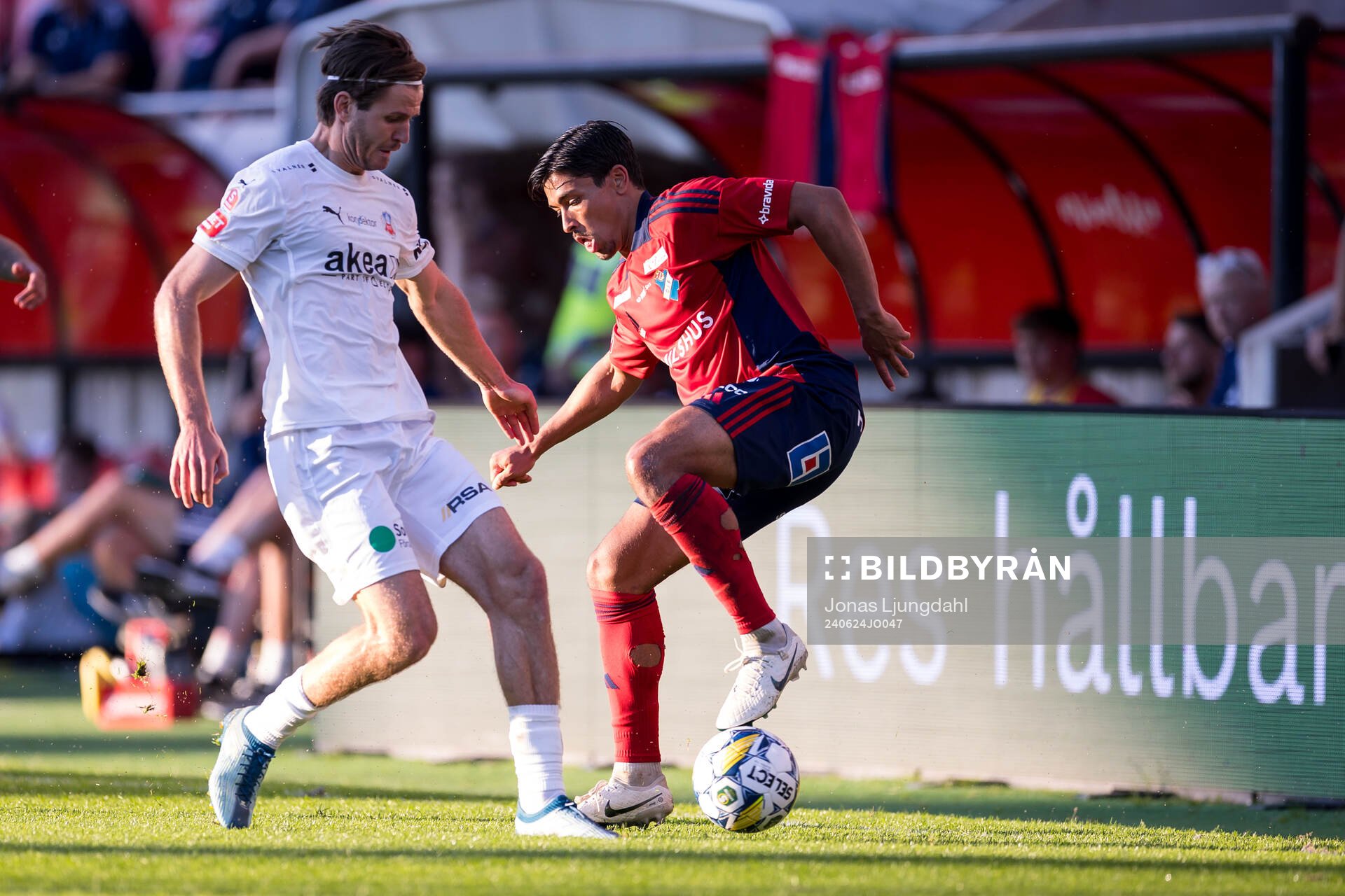 Helsingborgs Wilhelm Loeper och Östers Lukas Bergquist