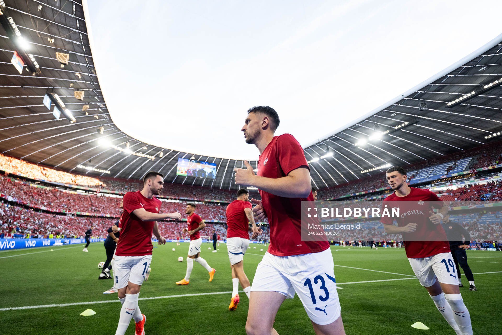 Milos Veljkovic of Serbia