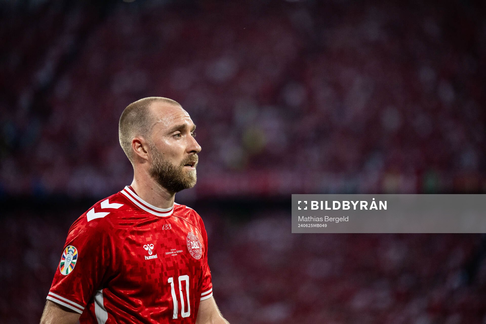 Christian Eriksen of Denmark