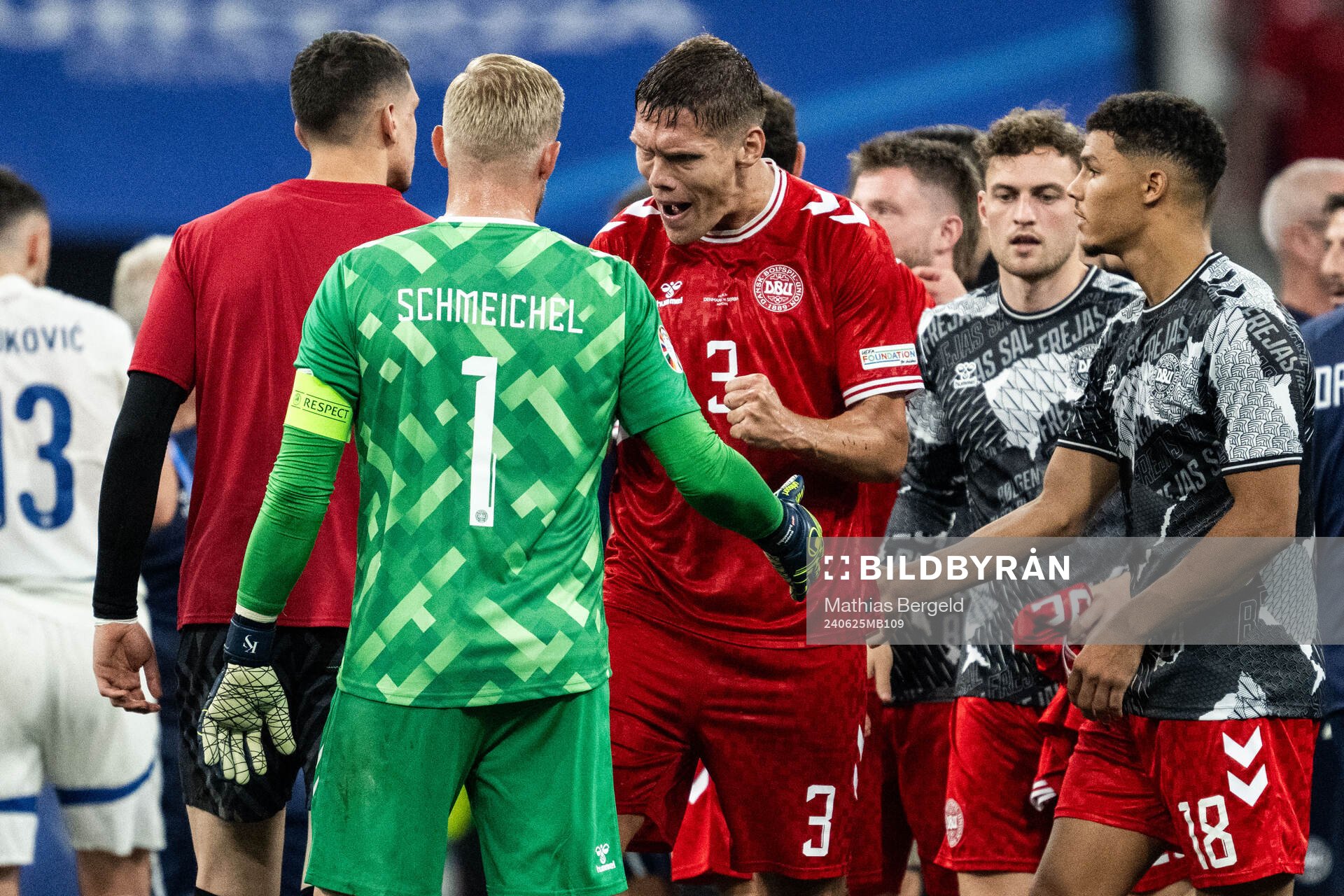 Jannik Vestergaard of Denmark celebrates