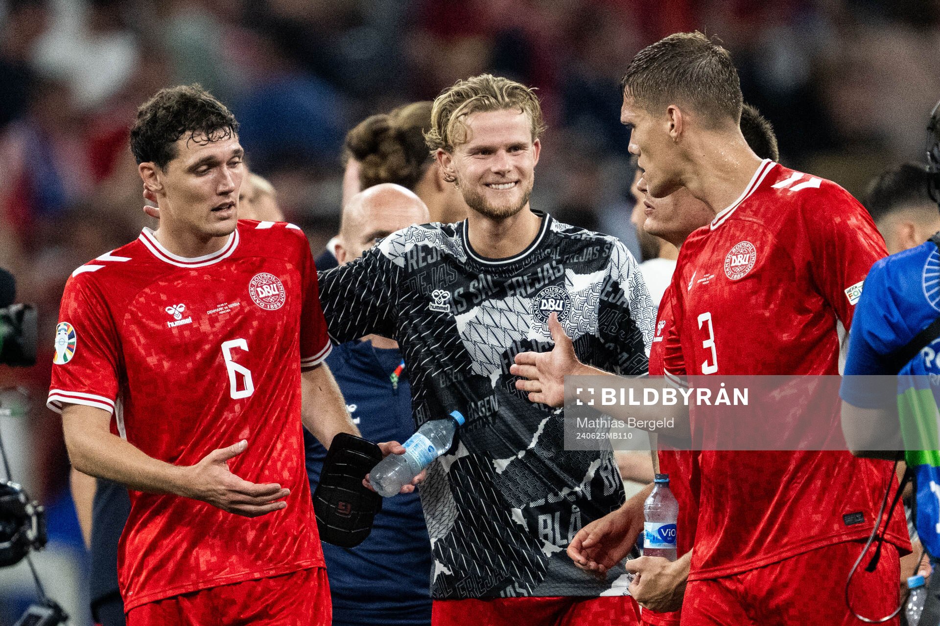 Andreas Kristiansen, Morten Hjulmand and Jannik Vestergaard