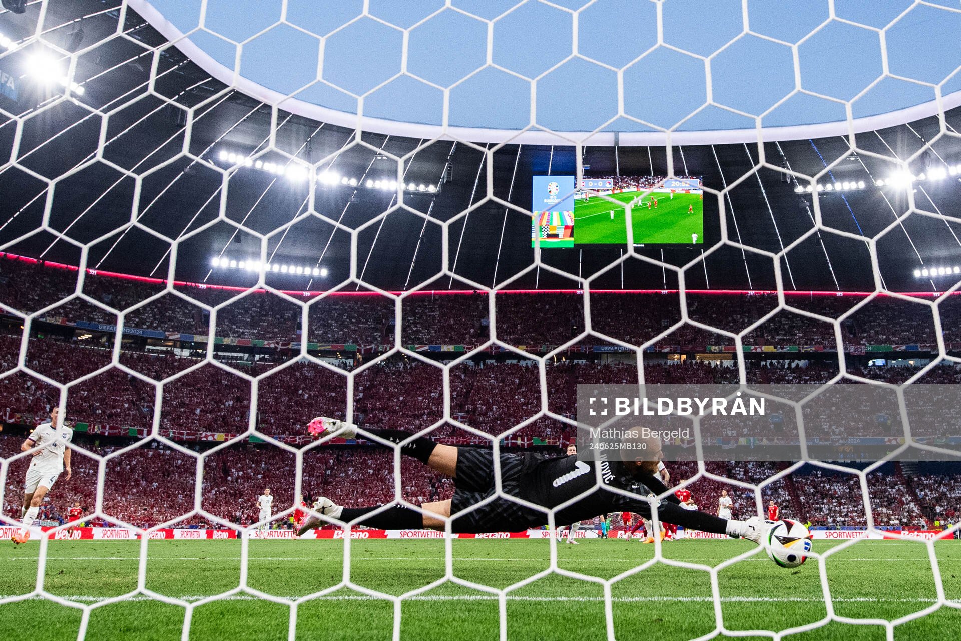 Goalkeeper Predrag Rajkovic of Serbia
