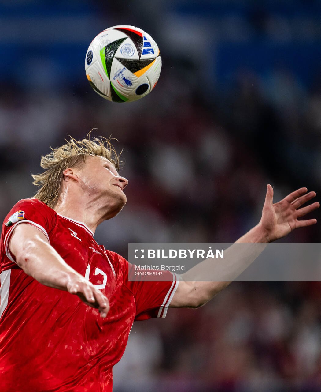 Kasper Dolberg of Denmark
