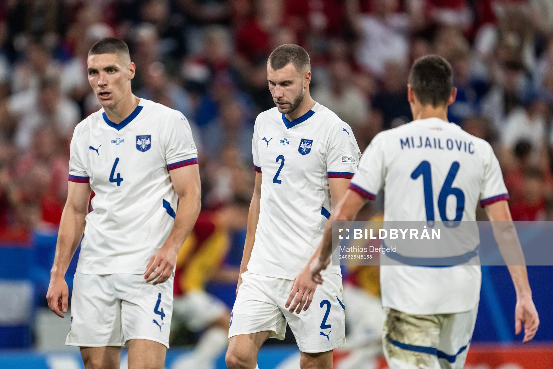 Nikola Milenkovic, Strahinja Pavlovic and Srdan Mijailovic
