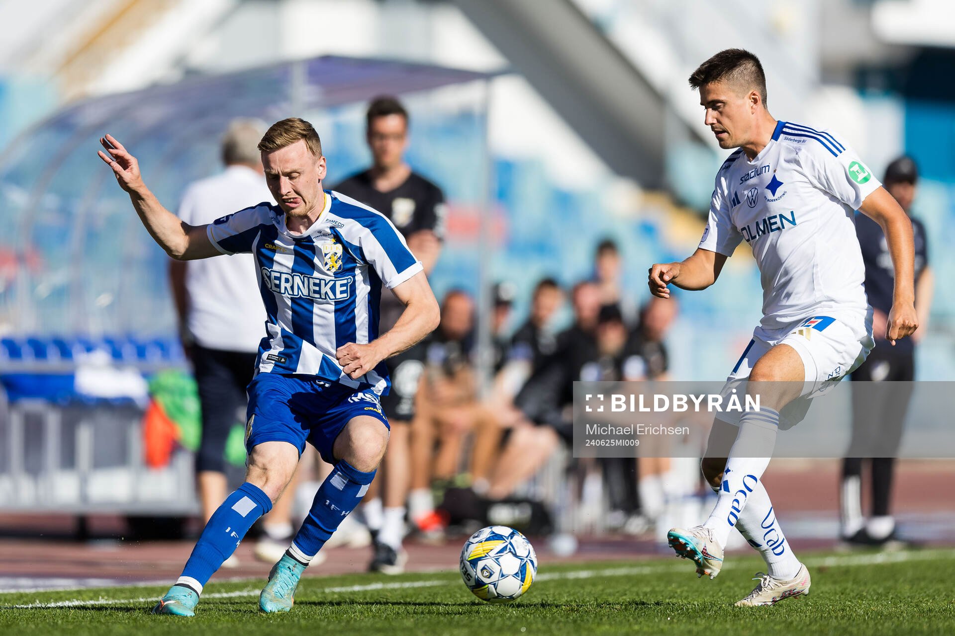 IFK Göteborgs Sebastian Ohlsson och IFK Norrköpings Carl