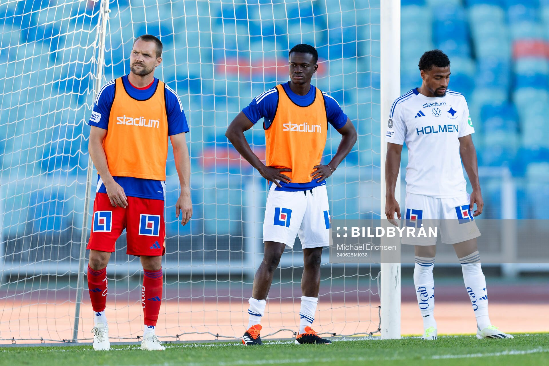 IFK Norrköpings målvakt Oscar Jansson och Stephen Bolma