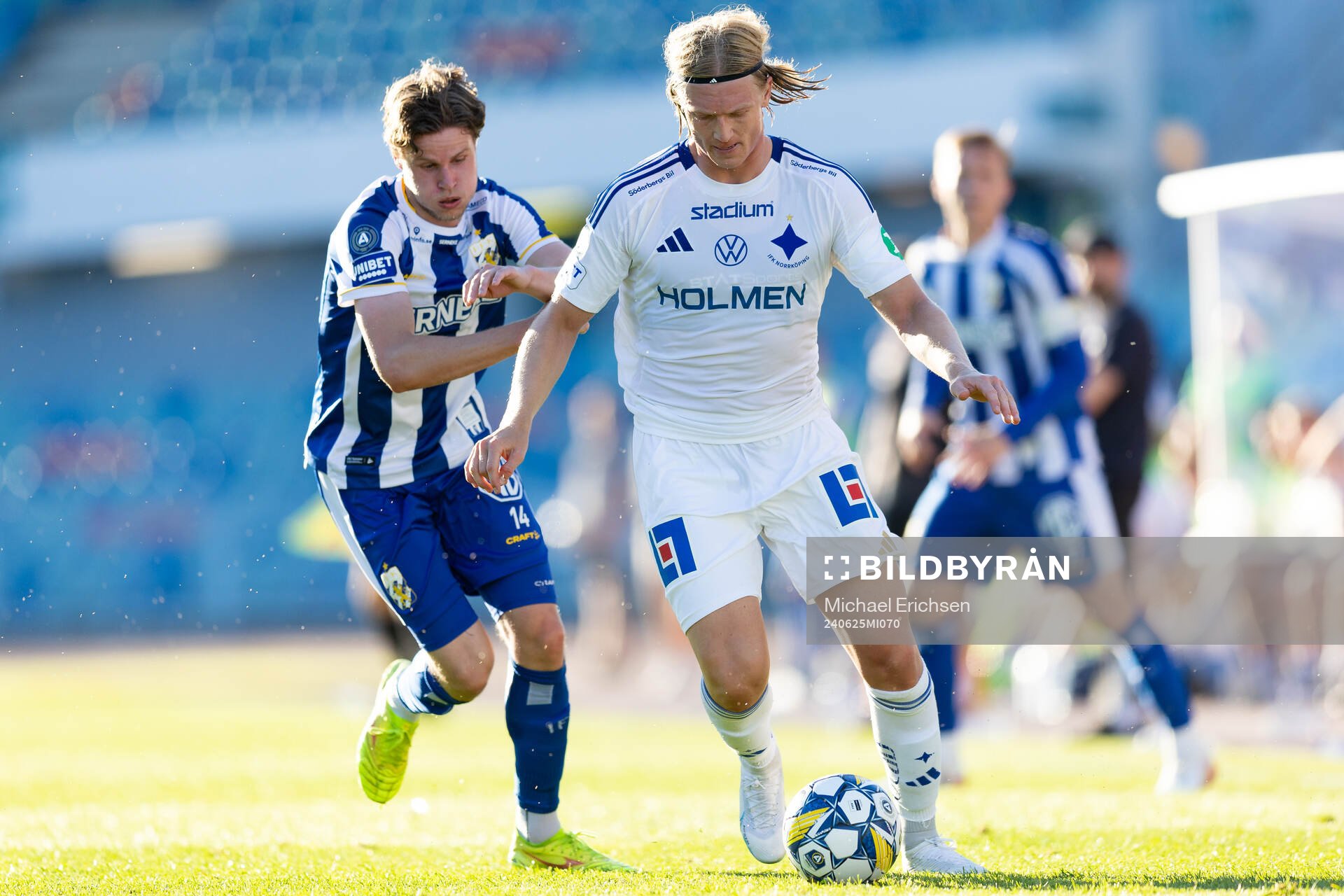 IFK Göteborgs Gustaf Norlin och IFK Norrköpings Daniel