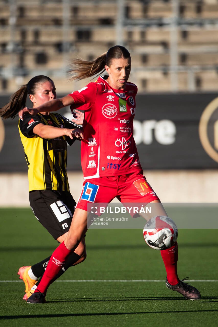 Häckens Hanna Wijk och KIF Örebros Wilma Öhman