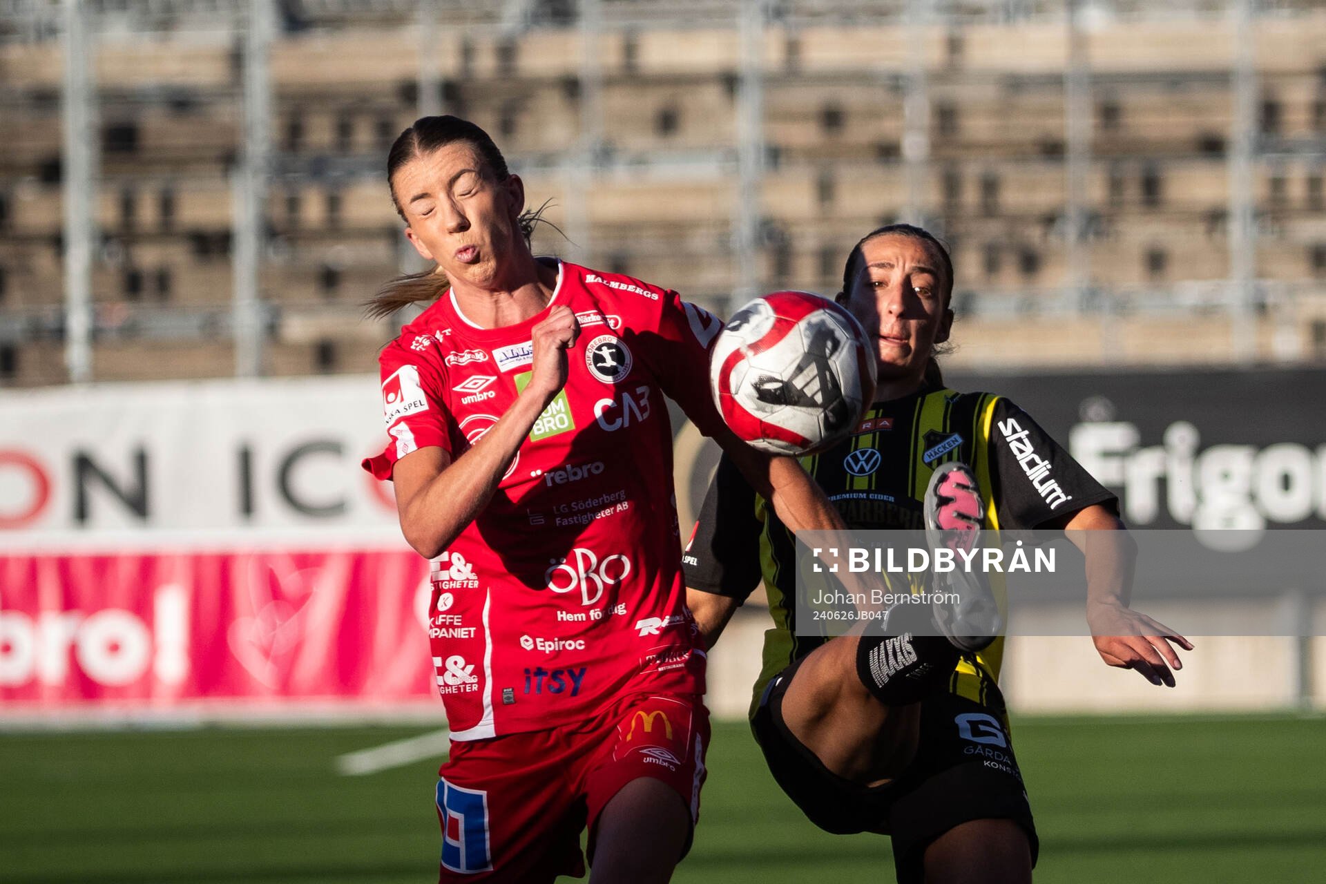 KIF Örebros Wilma Öhman och Häckens Rusul Rosa Kafaji