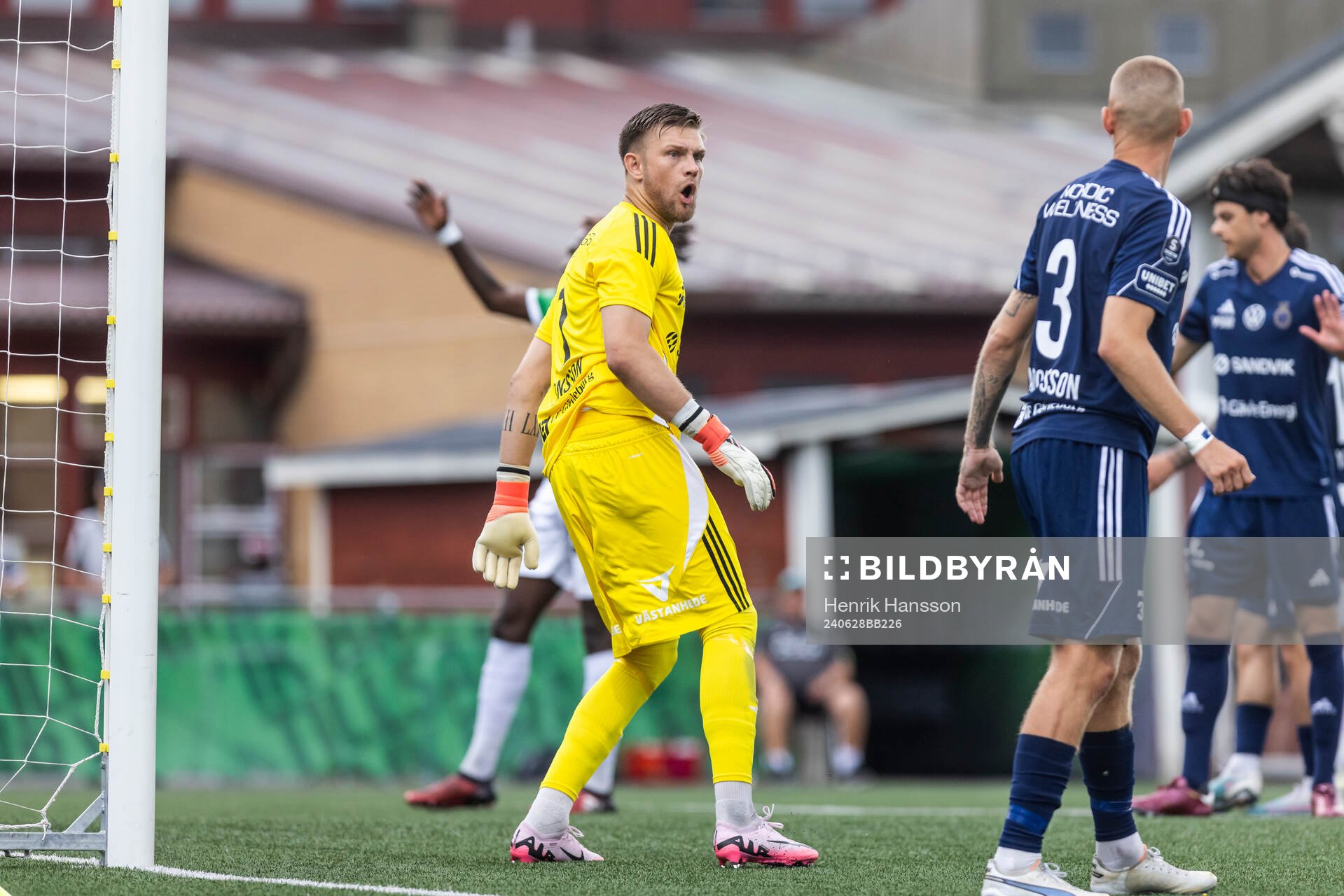 Gefles målvakt Oscar Jonsson