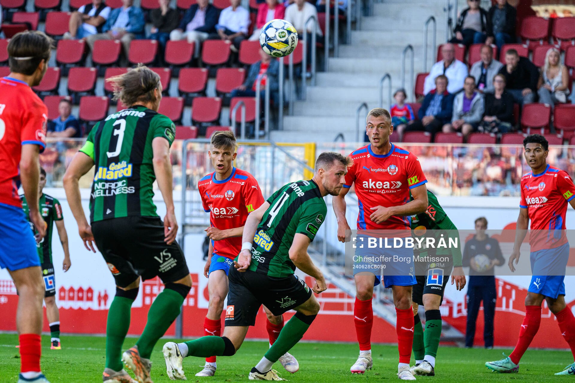 Helsingborgs Adrian Svanbäck och Dennis Olsson