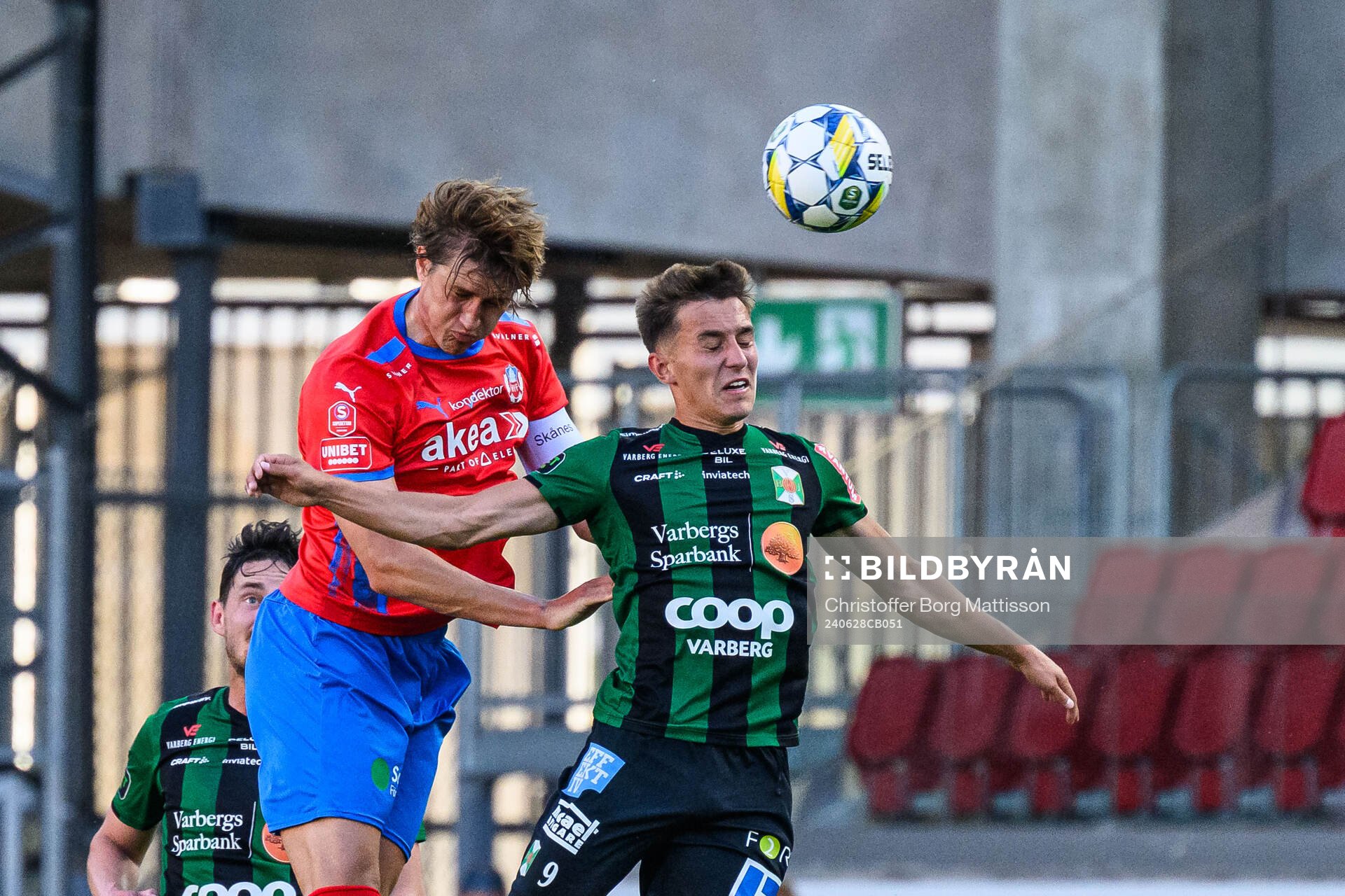 Helsingborgs Thomas Pauck Rogne och Varbergs Anton Kurochkin