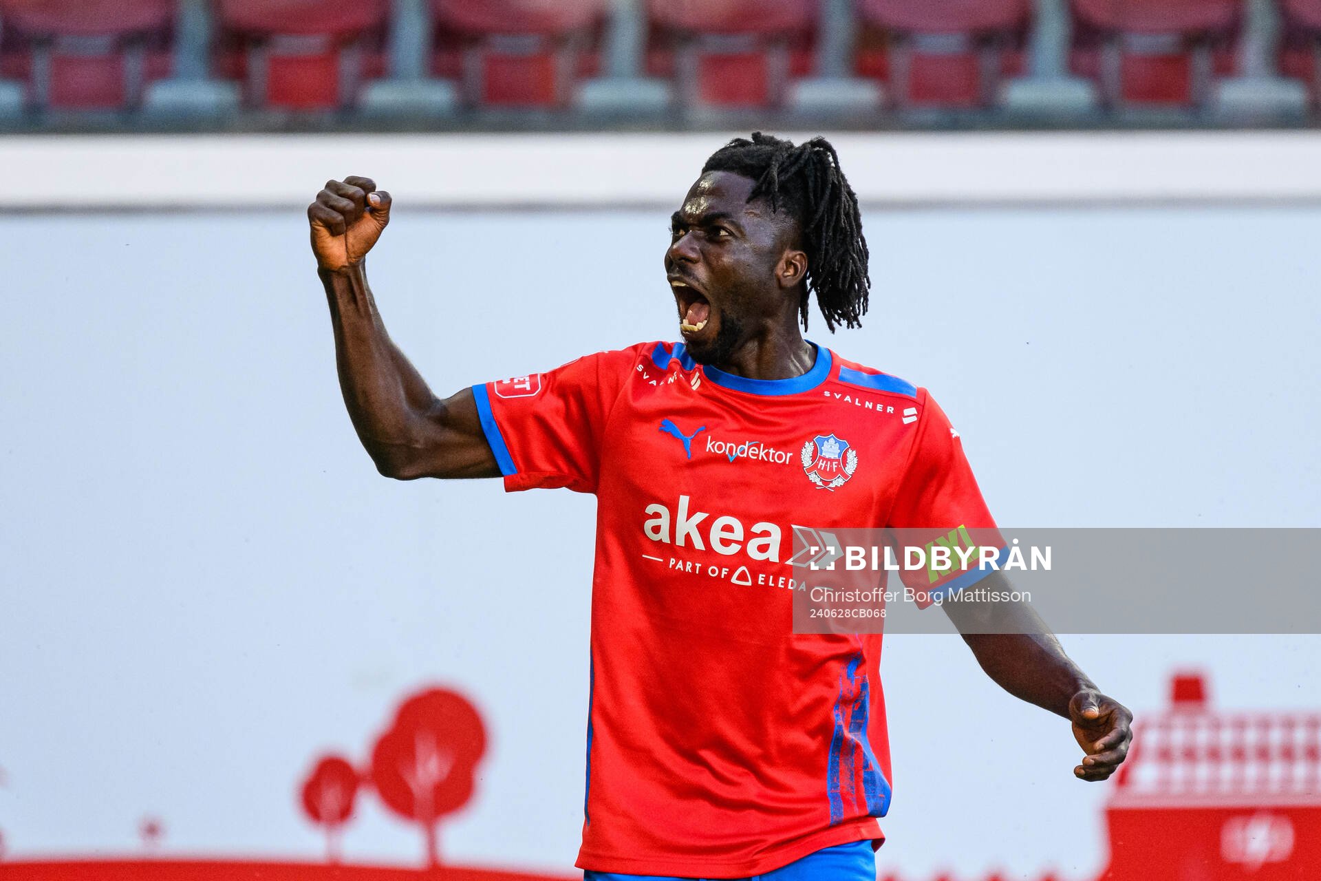 Helsingborgs Benjamin Acquah jublar